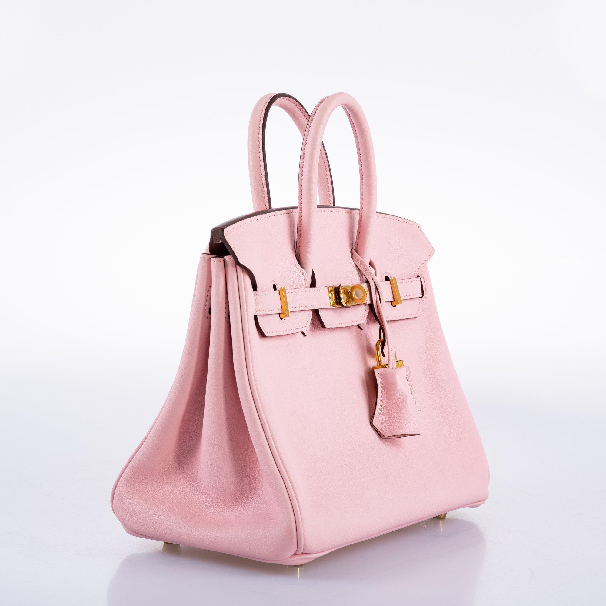 Hermès Birkin 25 Rose Sakura Swift leather Gold Hardware