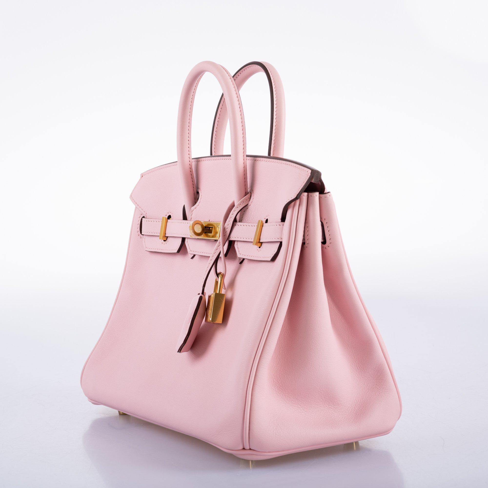 Hermès Birkin 25 Rose Sakura Swift leather Gold Hardware