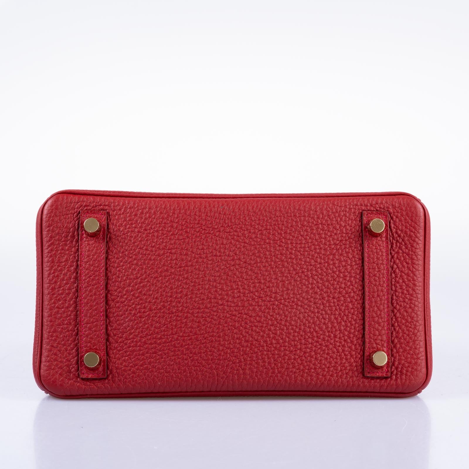 Hermès Birkin 25 Rouge Vif Togo Gold Hardware