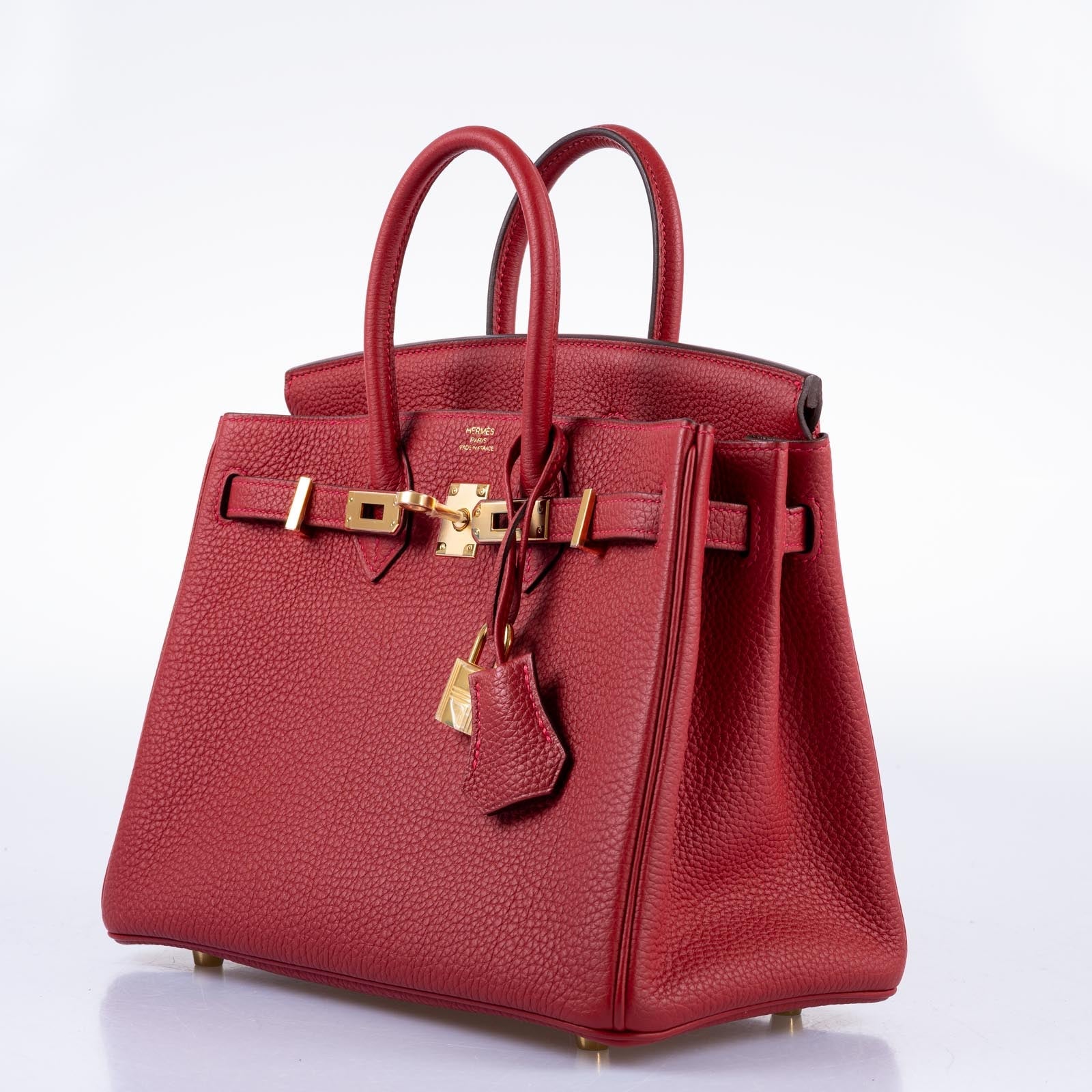 Hermès Birkin 25 Rouge Vif Togo Gold Hardware