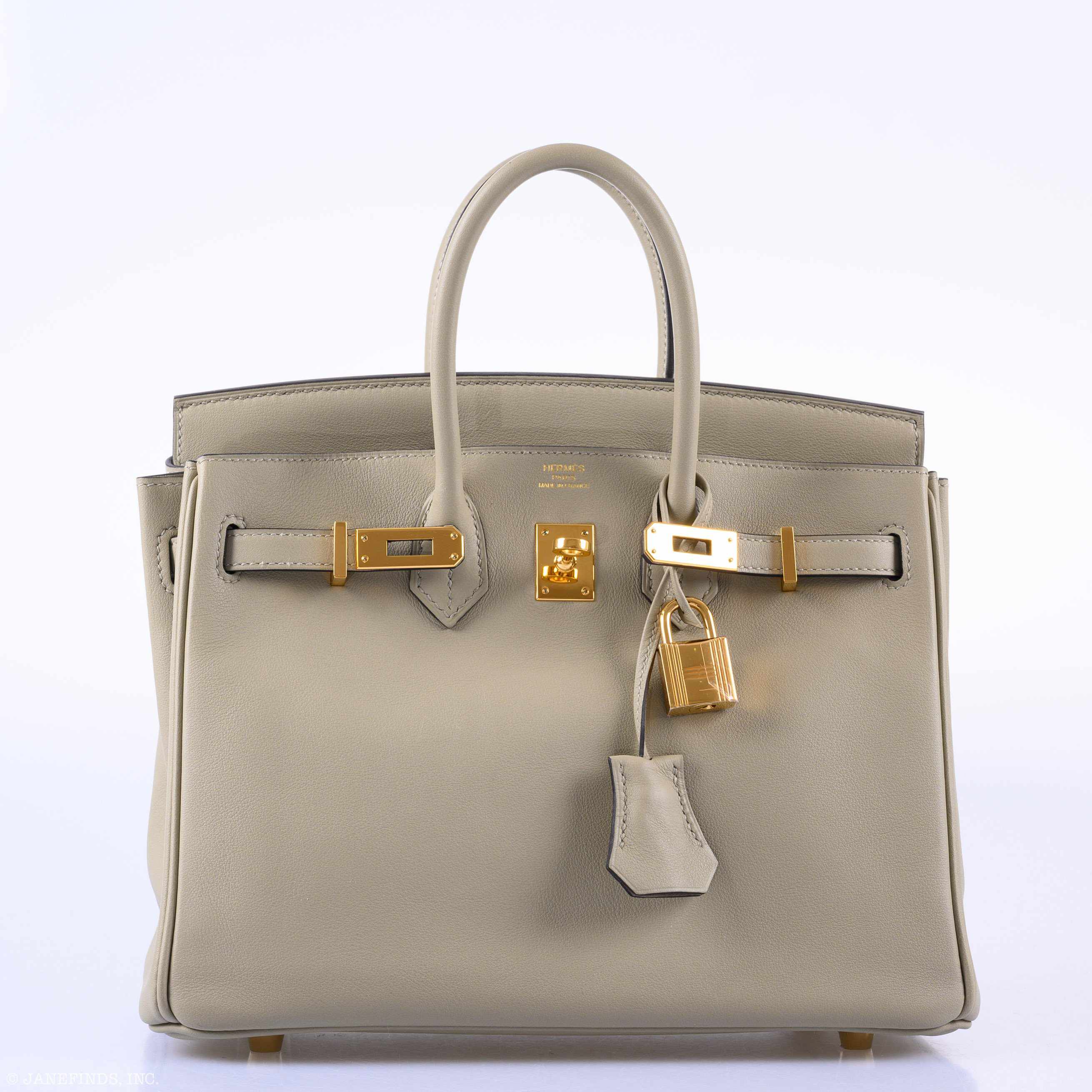 Hermès Birkin 25 Sauge Swift Gold Hardware - 2016, X