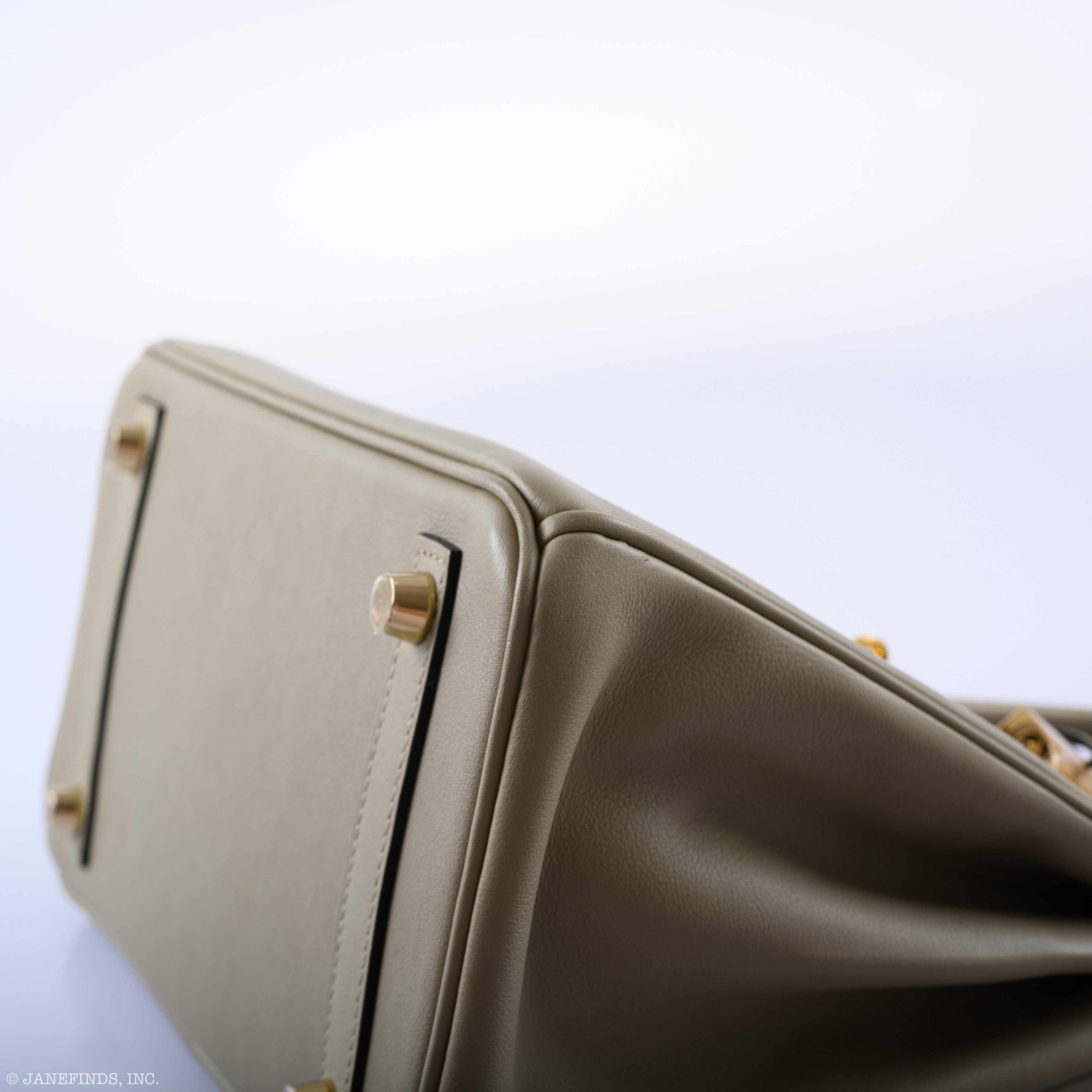 Hermès Birkin 25 Sauge Swift Gold Hardware - 2016, X