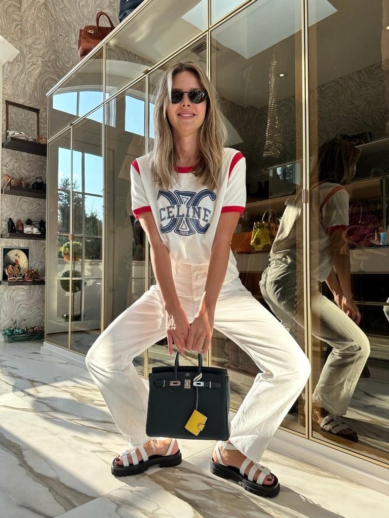 Hermès Birkin 25 Vert Rousseau Togo Palladium Hardware