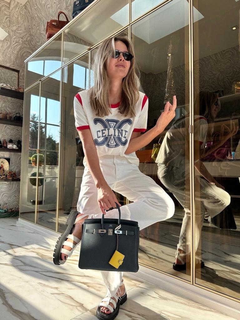 Hermès Birkin 25 Vert Rousseau Togo Palladium Hardware