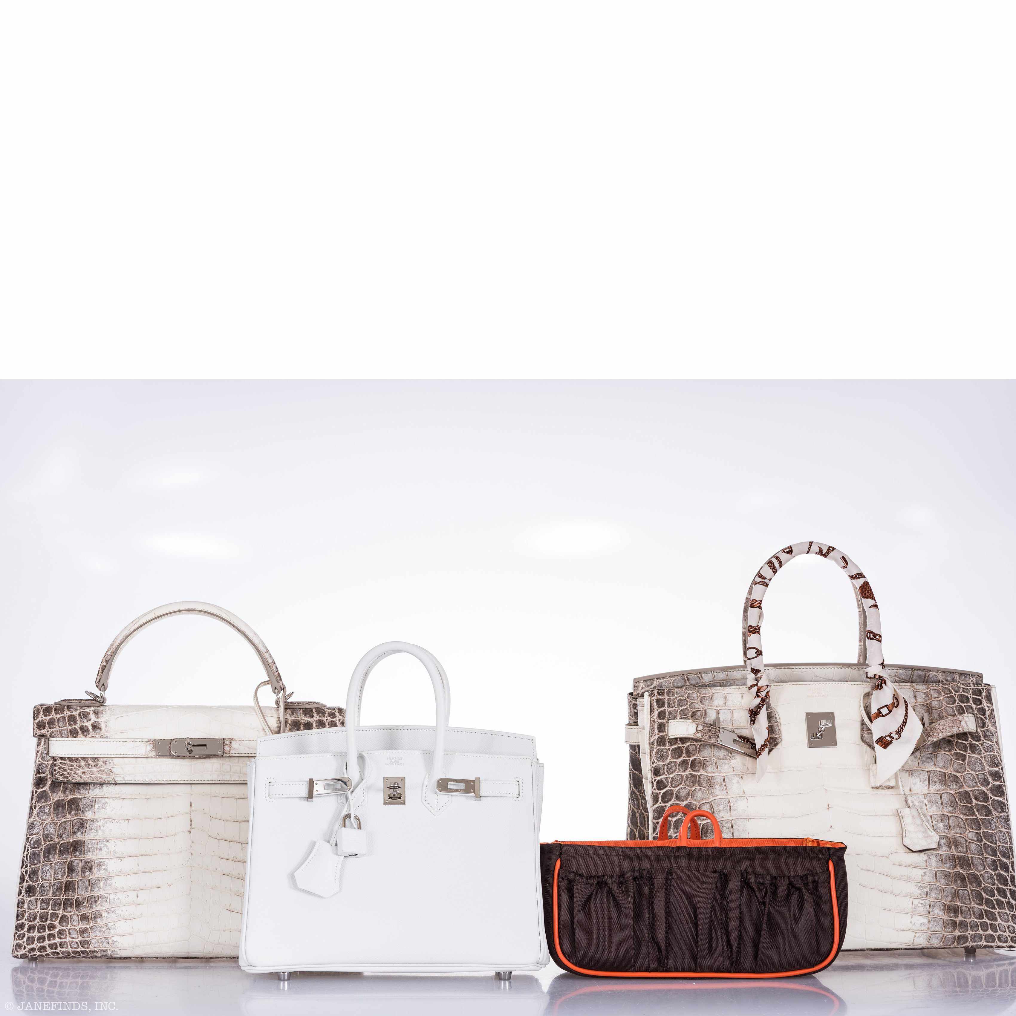 Hermès Birkin 25 White Epsom Palladium Hardware