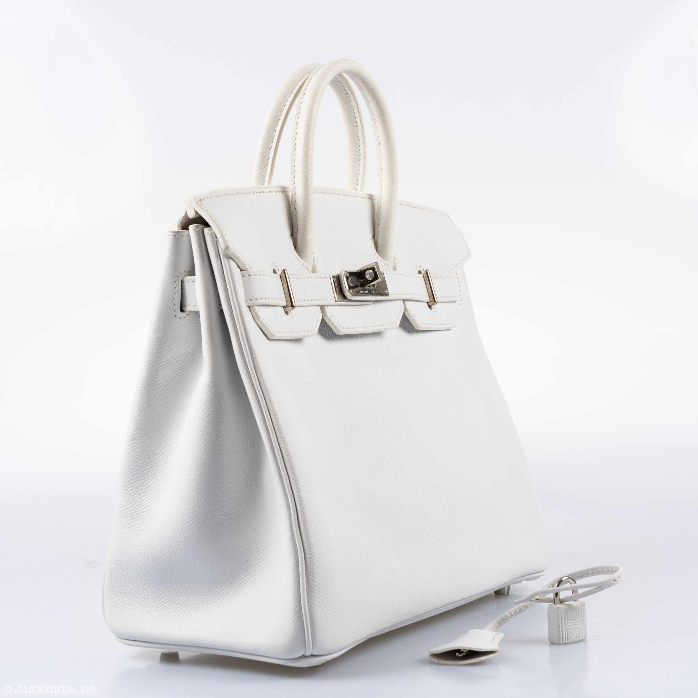 Hermès Birkin 28 HAC White Epsom Palladium Hardware - K Square