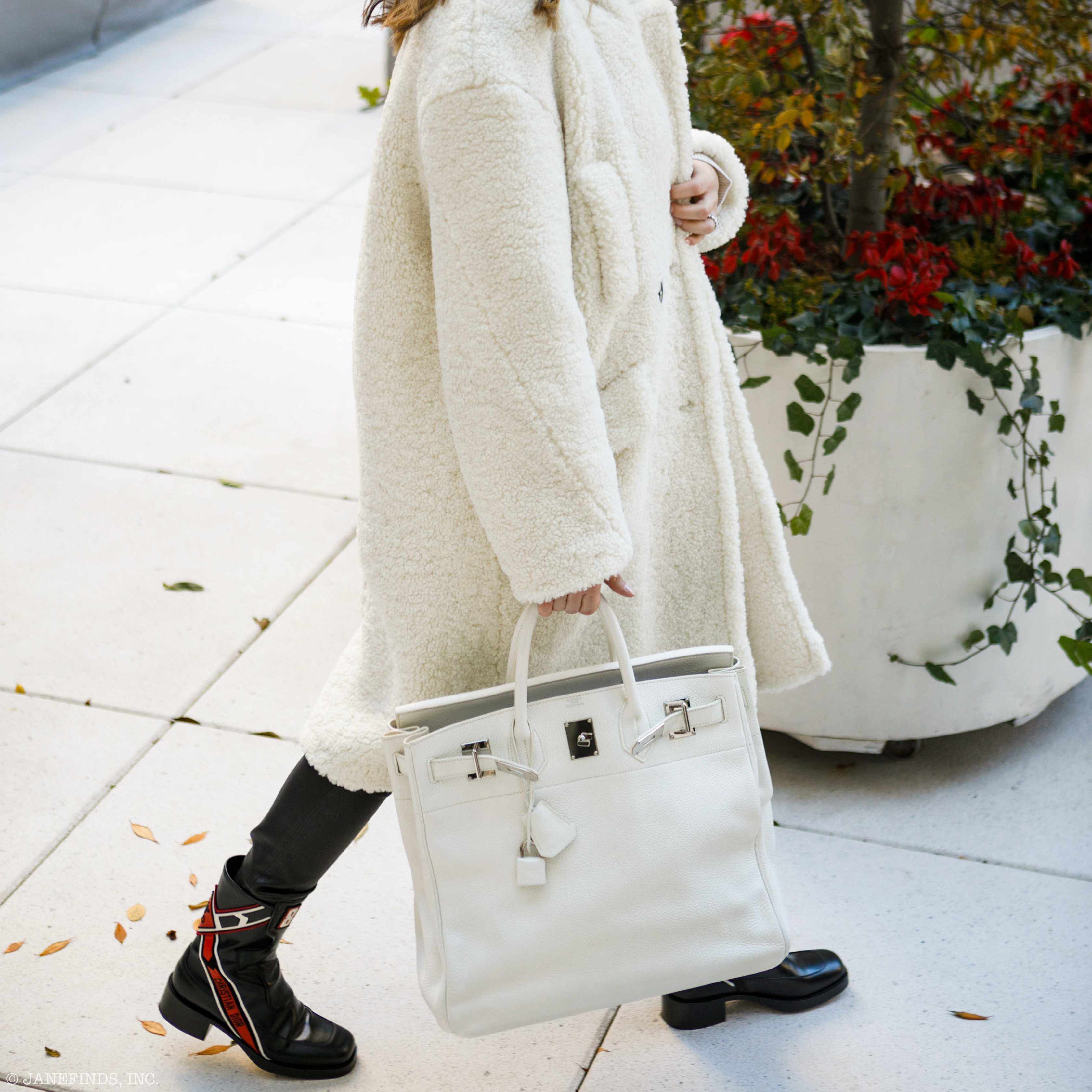 Hermès Birkin 28 HAC White Epsom Palladium Hardware - K Square