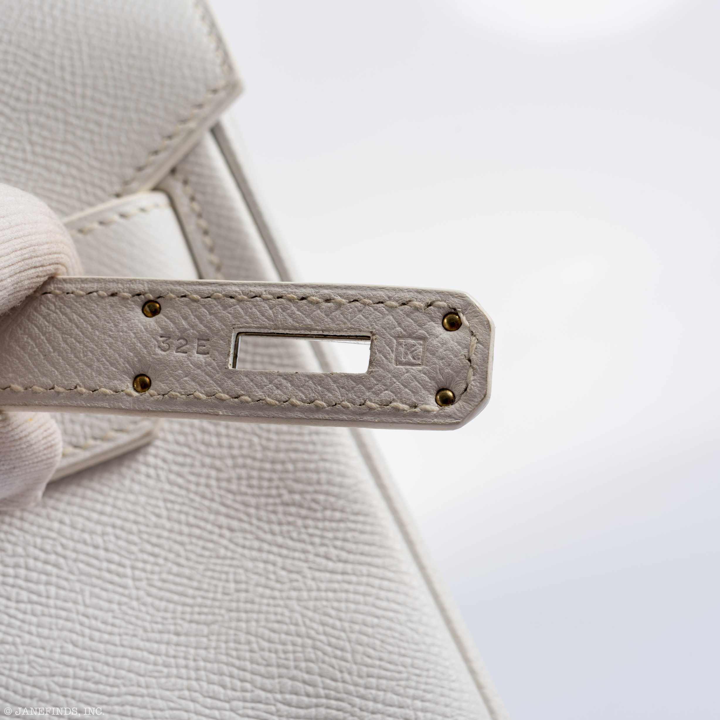 Hermès Birkin 28 HAC White Epsom Palladium Hardware - K Square