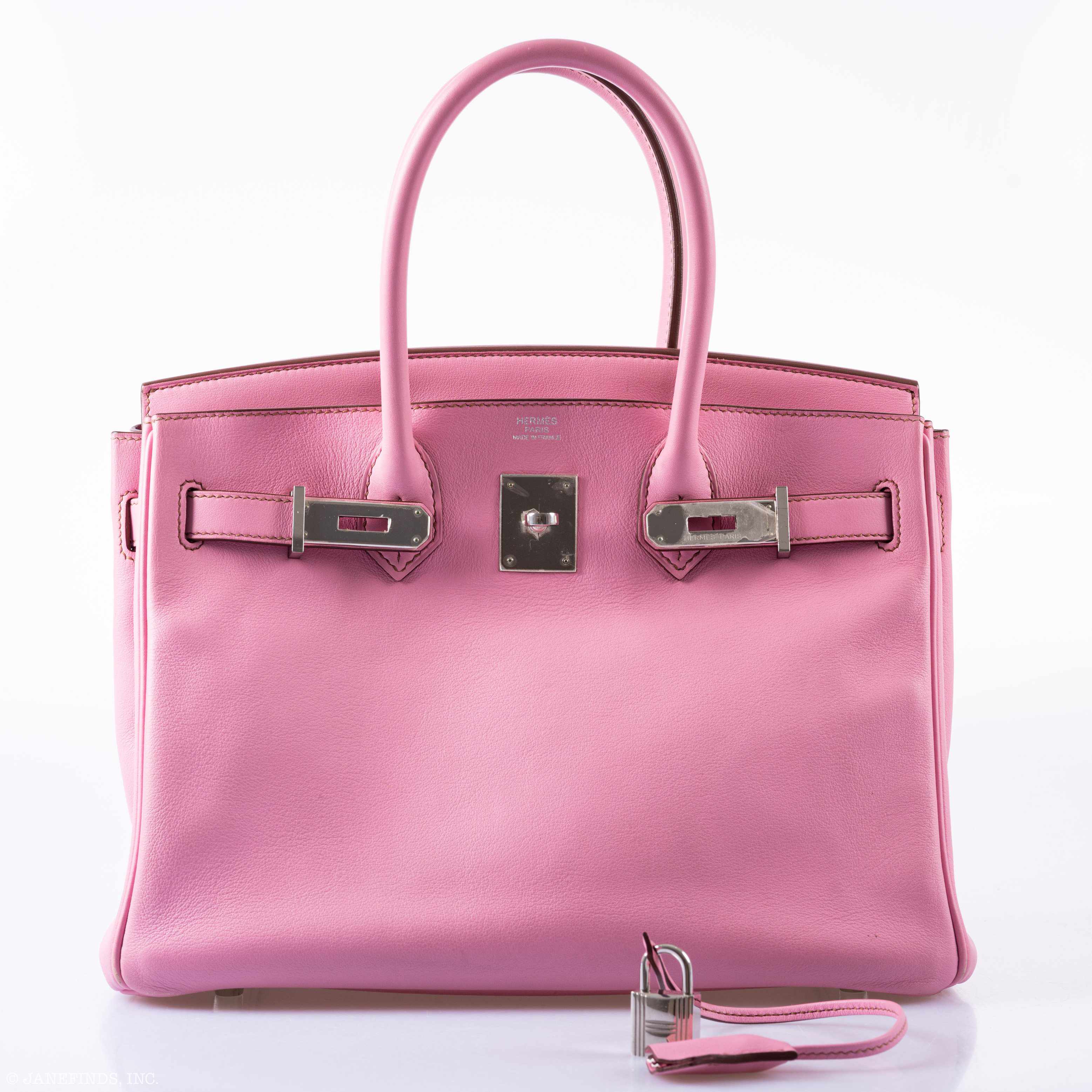 Hermès Birkin 30 5P Bubblegum Pink Swift Palladium Hardware