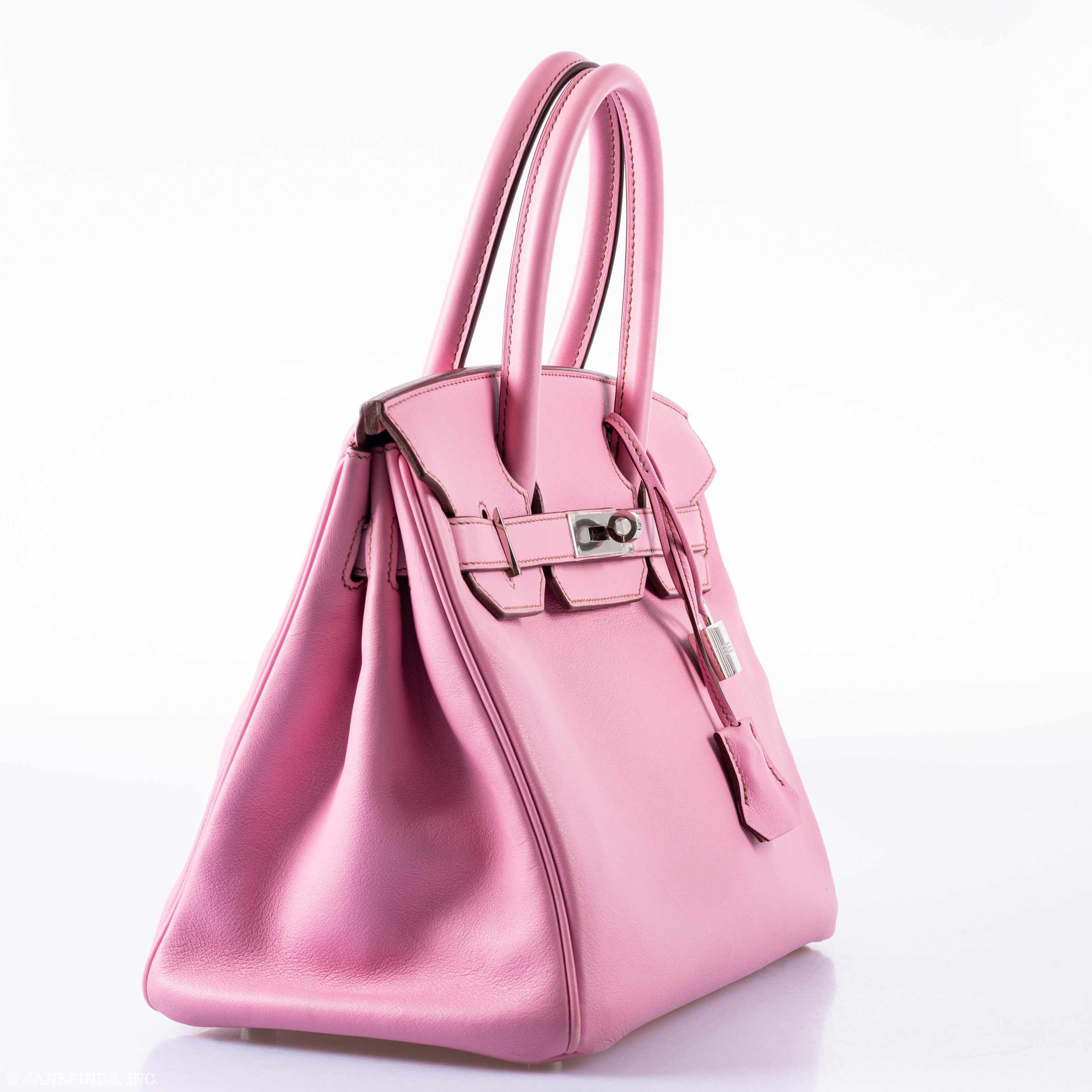 Hermès Birkin 30 5P Bubblegum Pink Swift Palladium Hardware