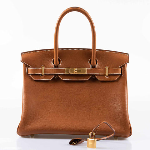 Hermès Birkin 30 Barenia Faubourg Gold Hardware