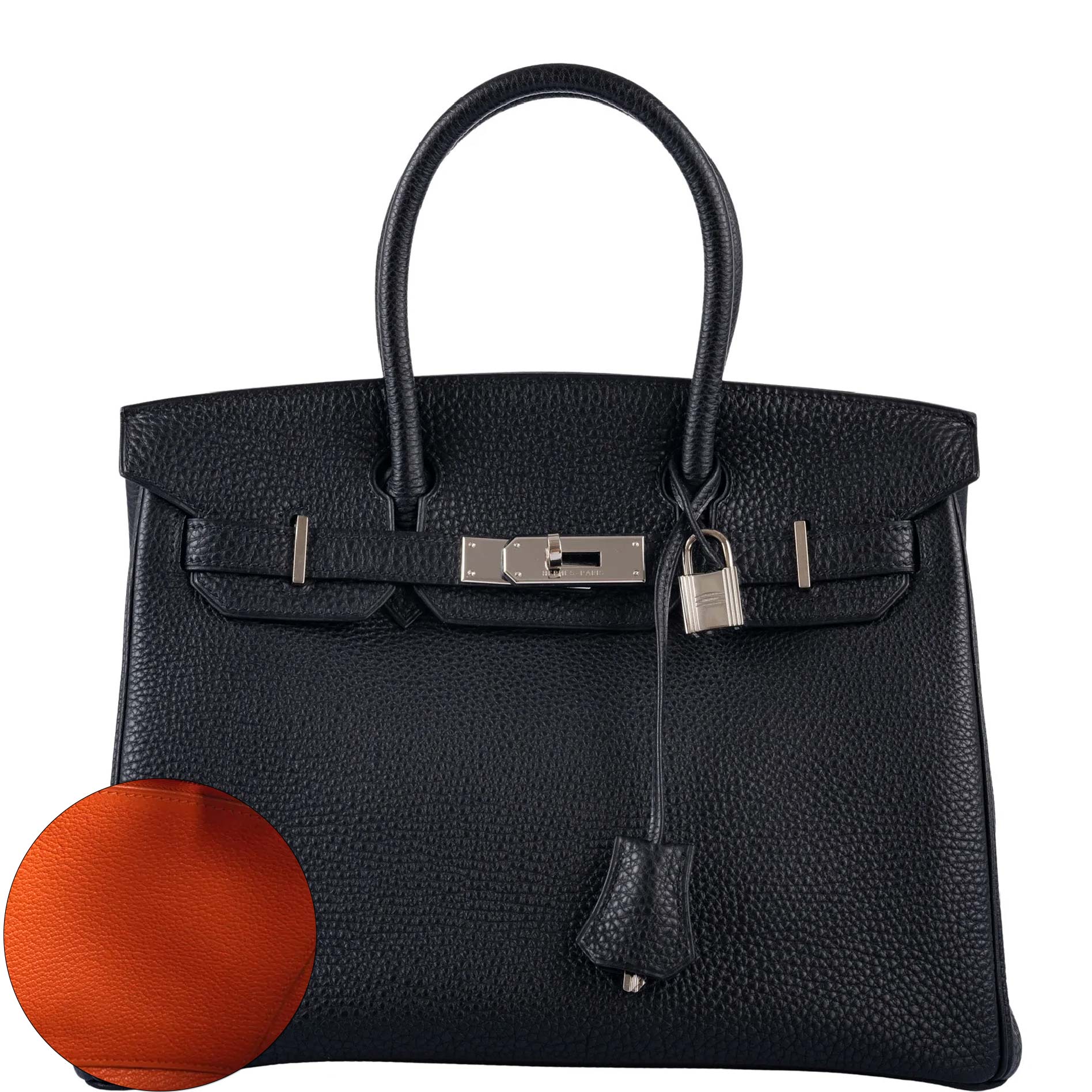 Hermes Birkin HAC Togo 32 Orange in Leather with Palladium - US