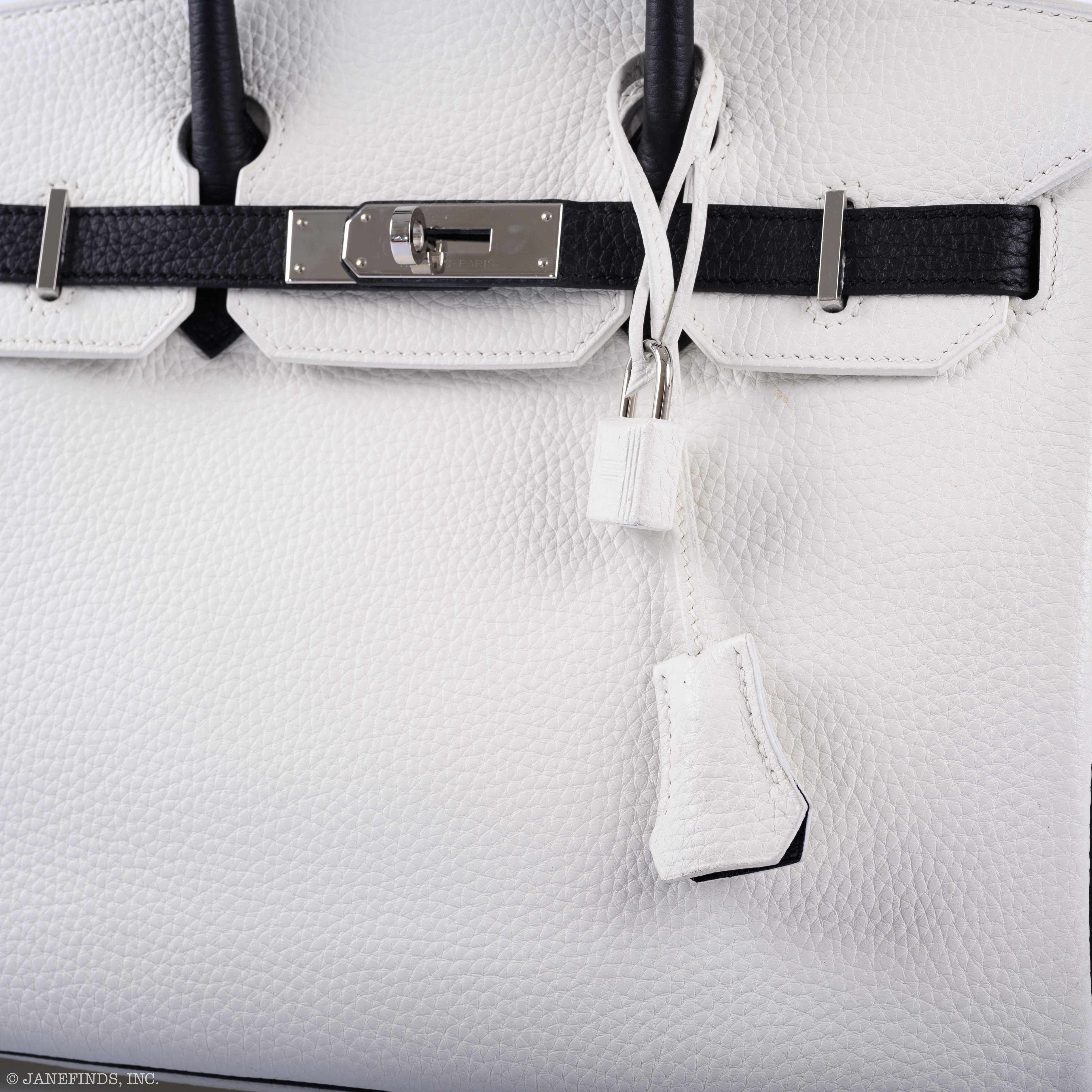 Hermès Birkin 30 Bi-Color Black & White Togo Palladium Hardware - 2018, C