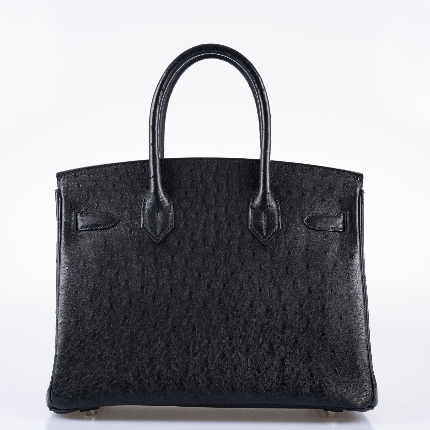 Hermès Birkin 30 Black Ostrich with Palladium Hardware