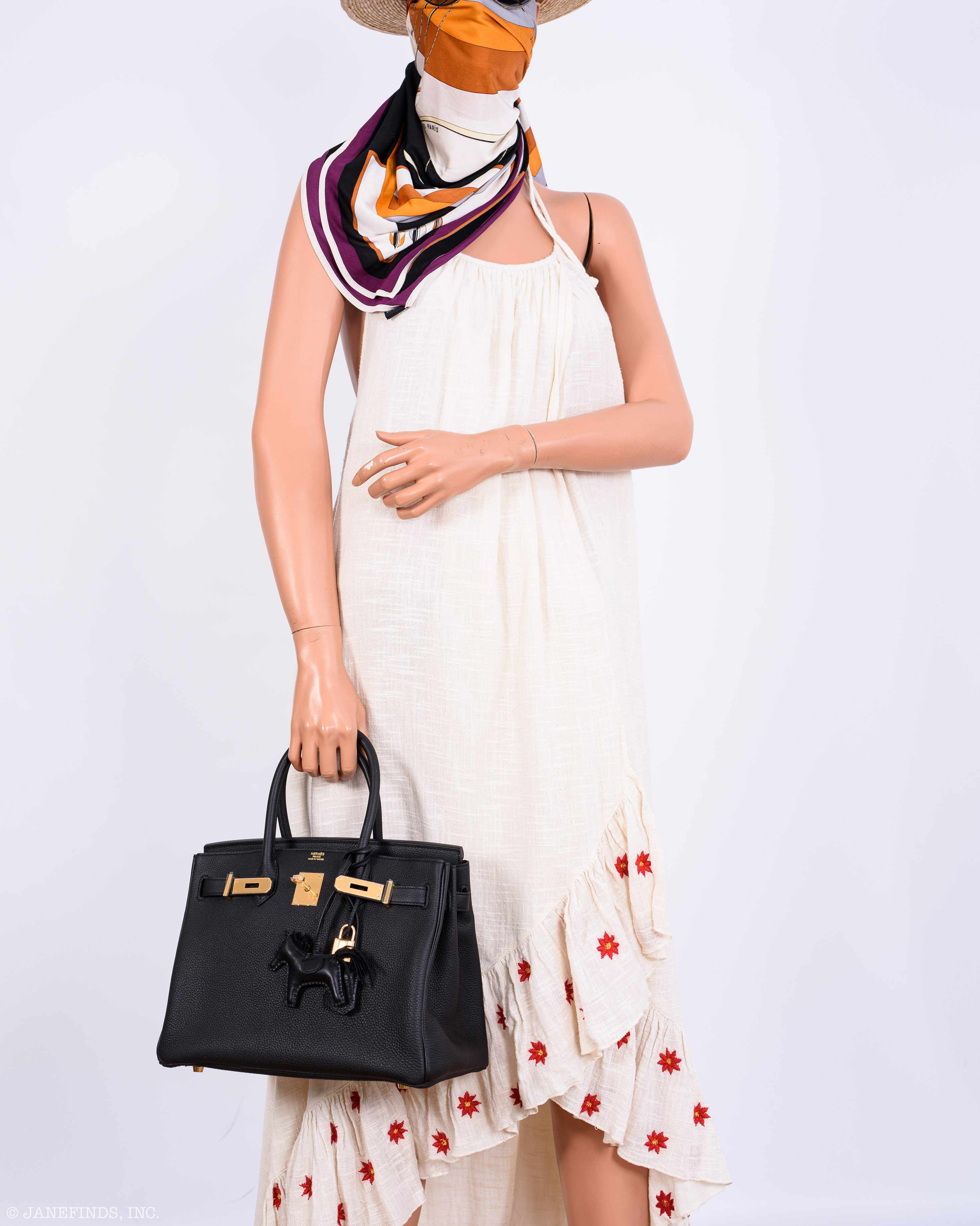 Hermès Birkin 30 Black Togo Gold Hardware