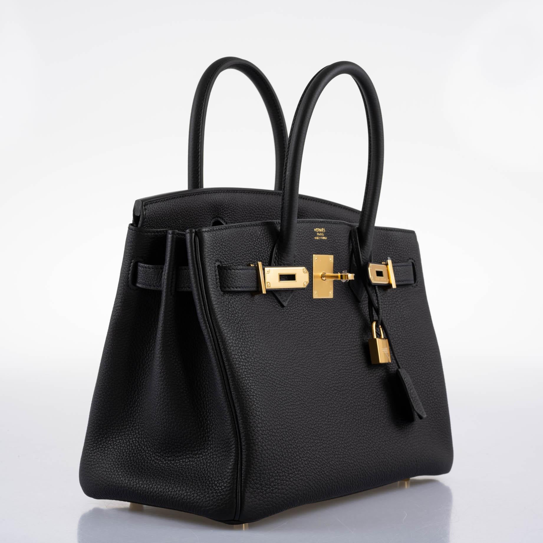 Hermès Birkin 30 Black Togo Gold Hardware - 2021, Z