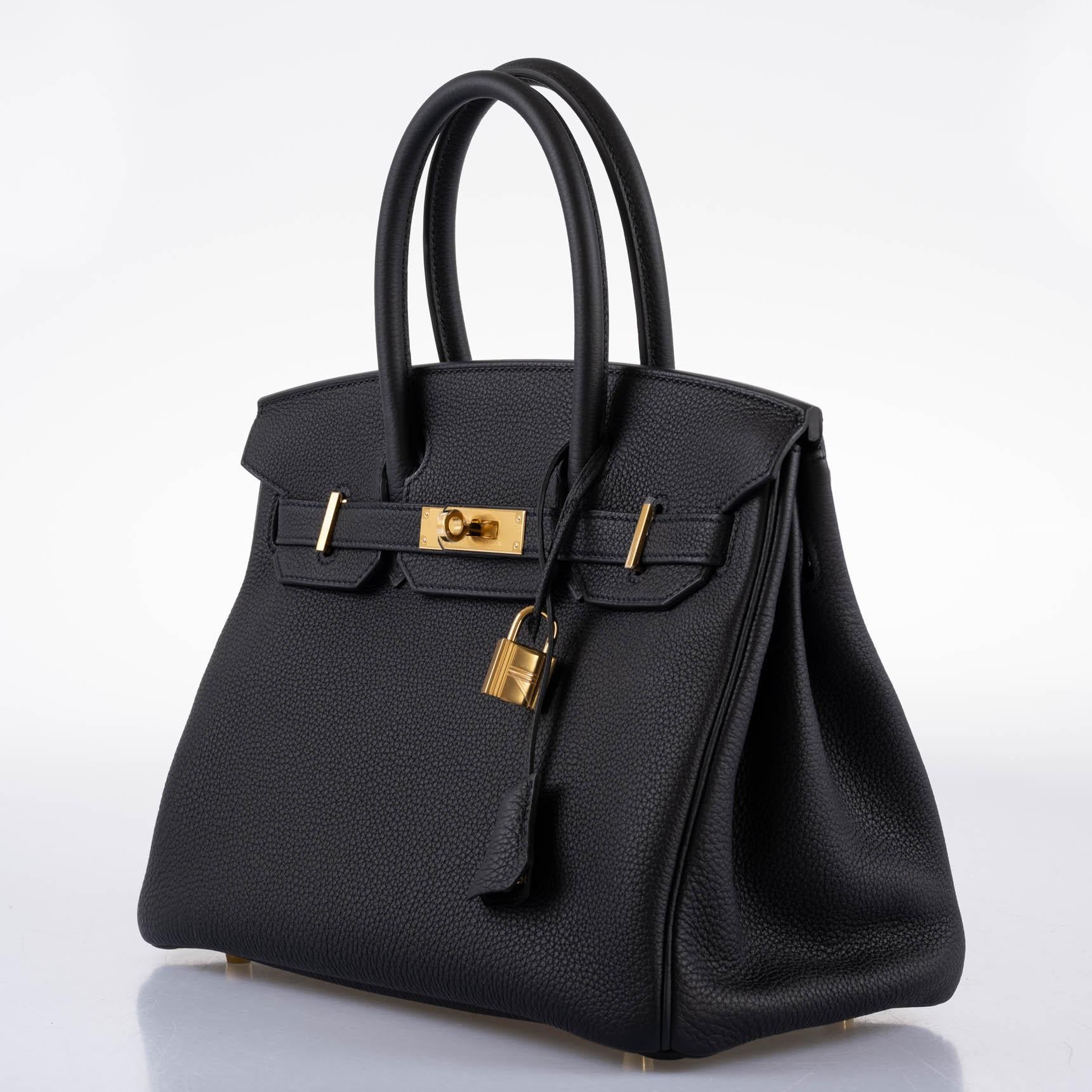 Hermès Birkin 30 Black Togo Gold Hardware - 2021, Z