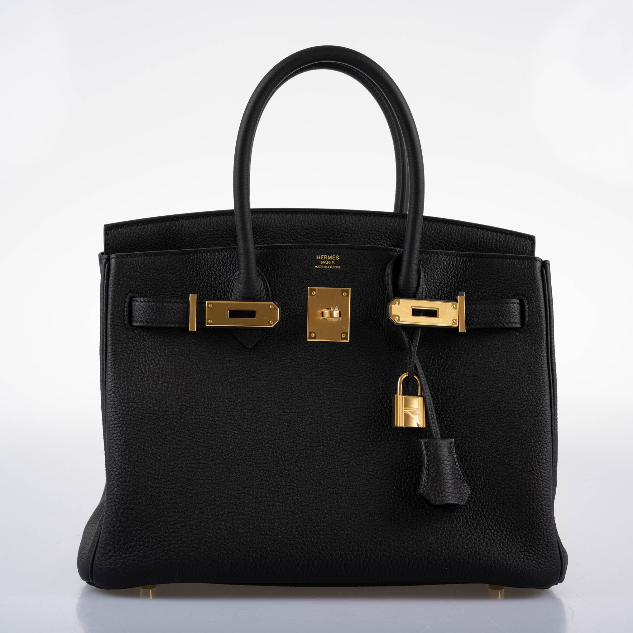 Hermès Birkin 30 Black Togo Gold Hardware - 2021, Z