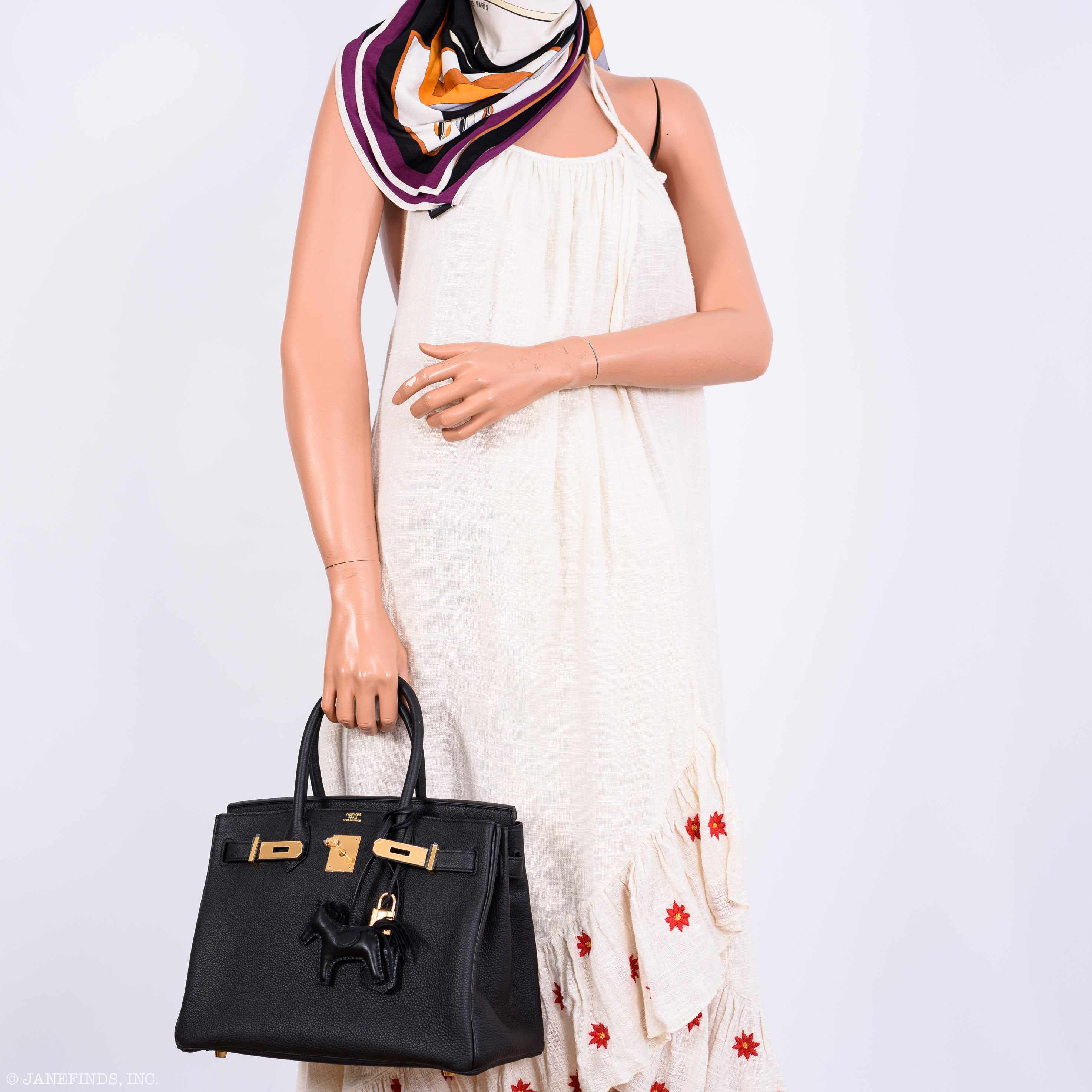 Hermès Birkin 30 Black Togo Gold Hardware