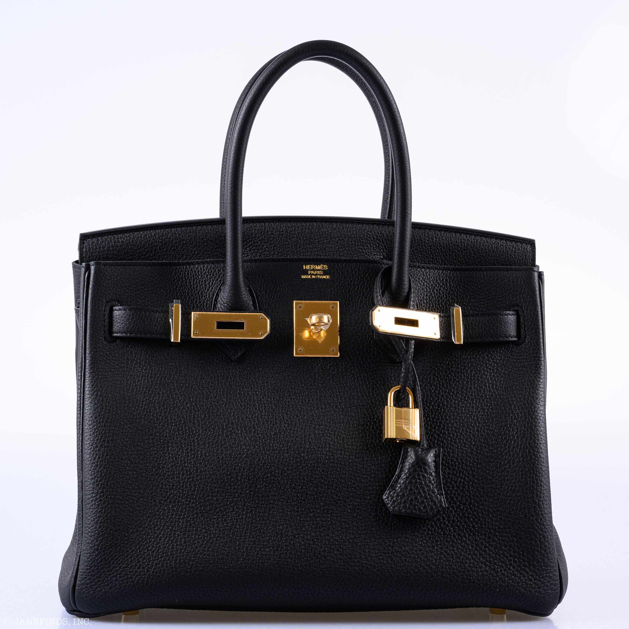 Hermès Birkin 30 Black Togo Gold Hardware