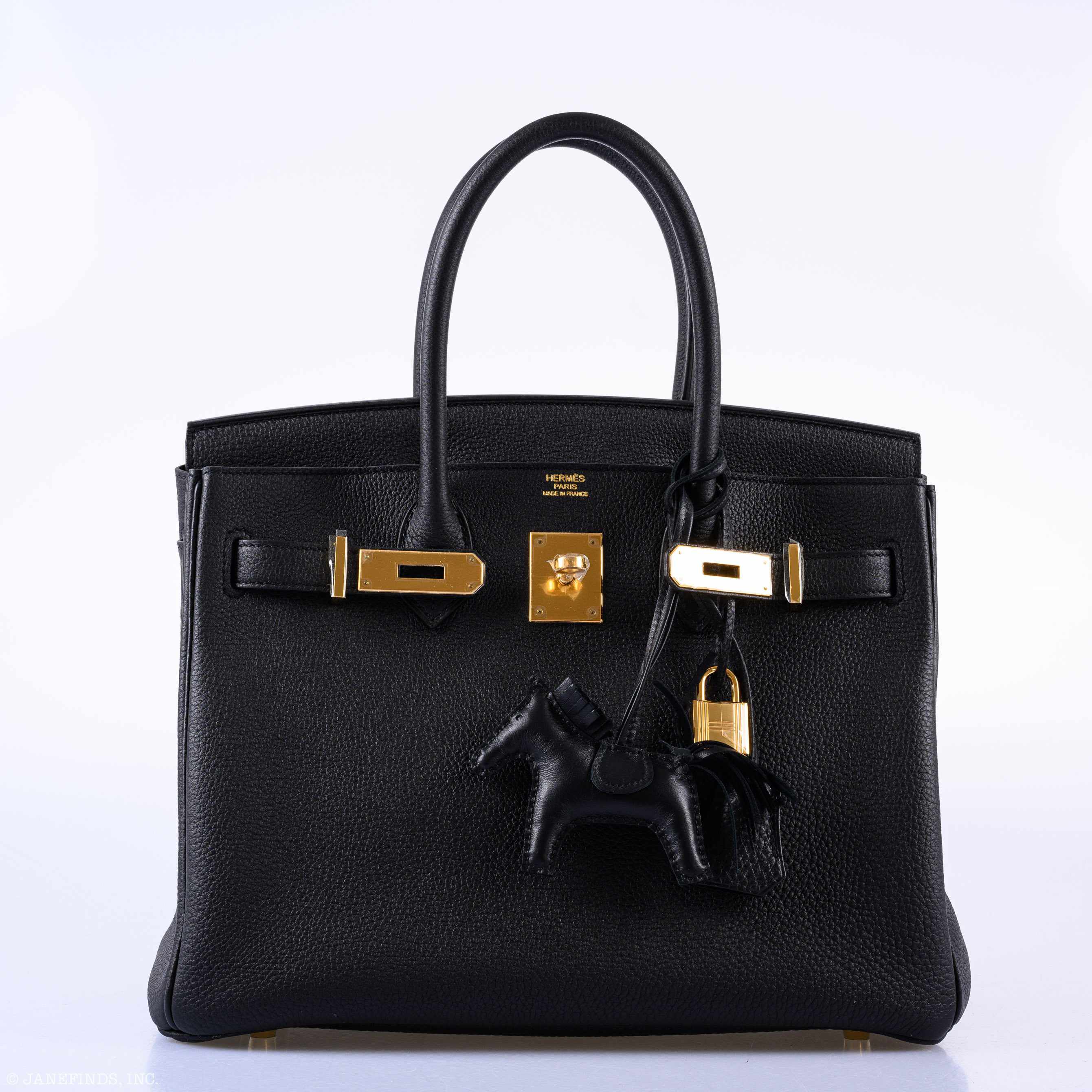 Hermès Birkin 30 Black Togo Gold Hardware