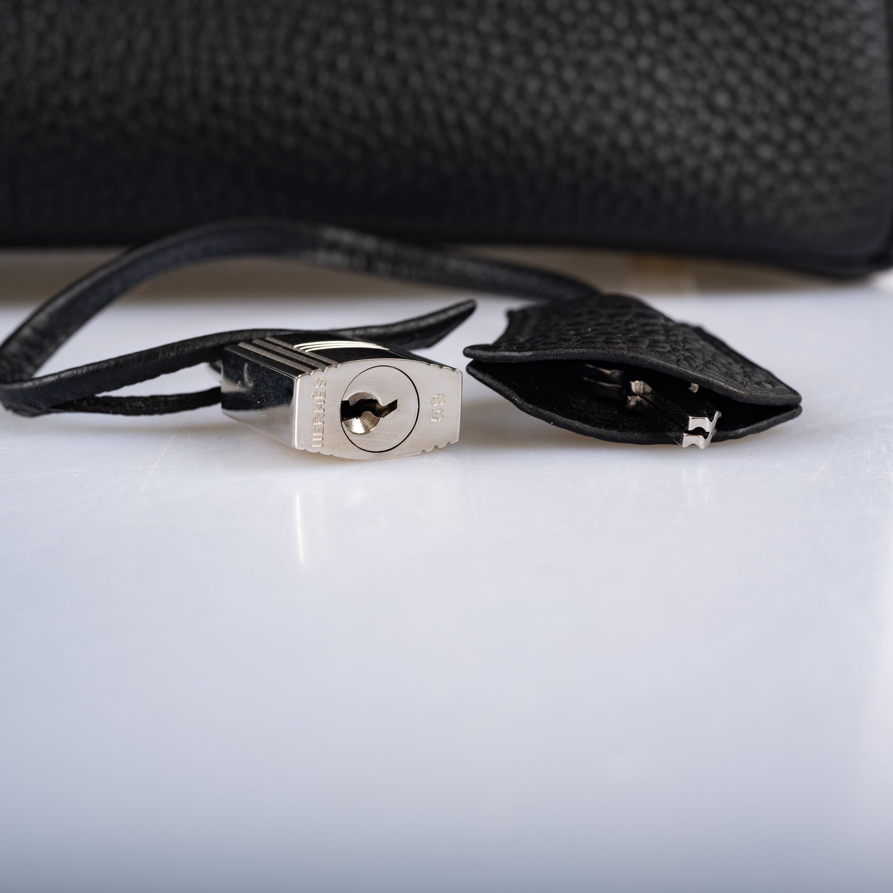 Hermès Birkin 30 Black Togo and Orange H Palladium Hardware