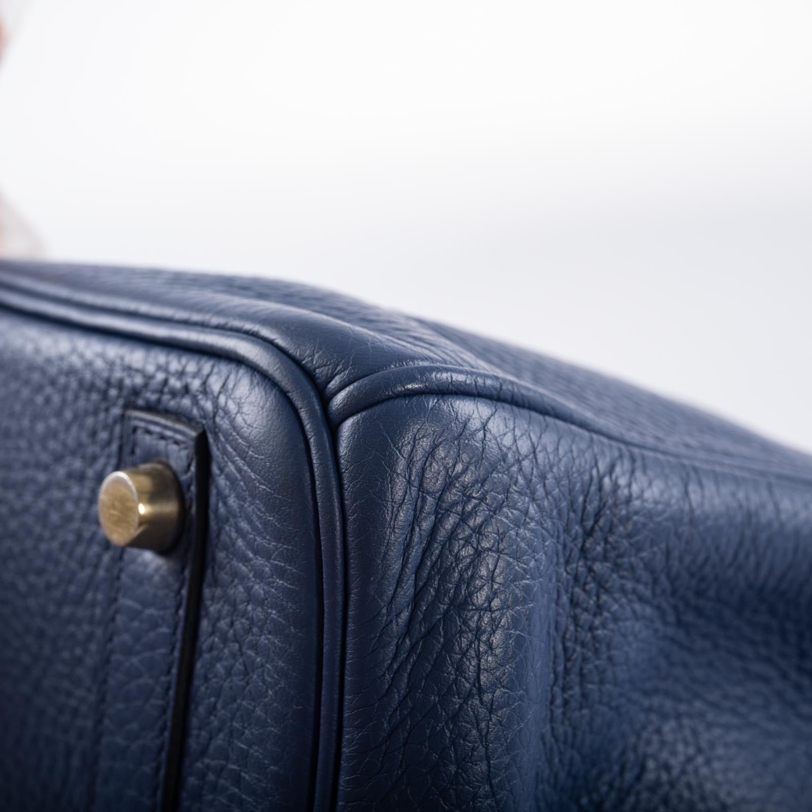 Hermès Birkin 30 Blue Brighton Clemence with Gold Hardware