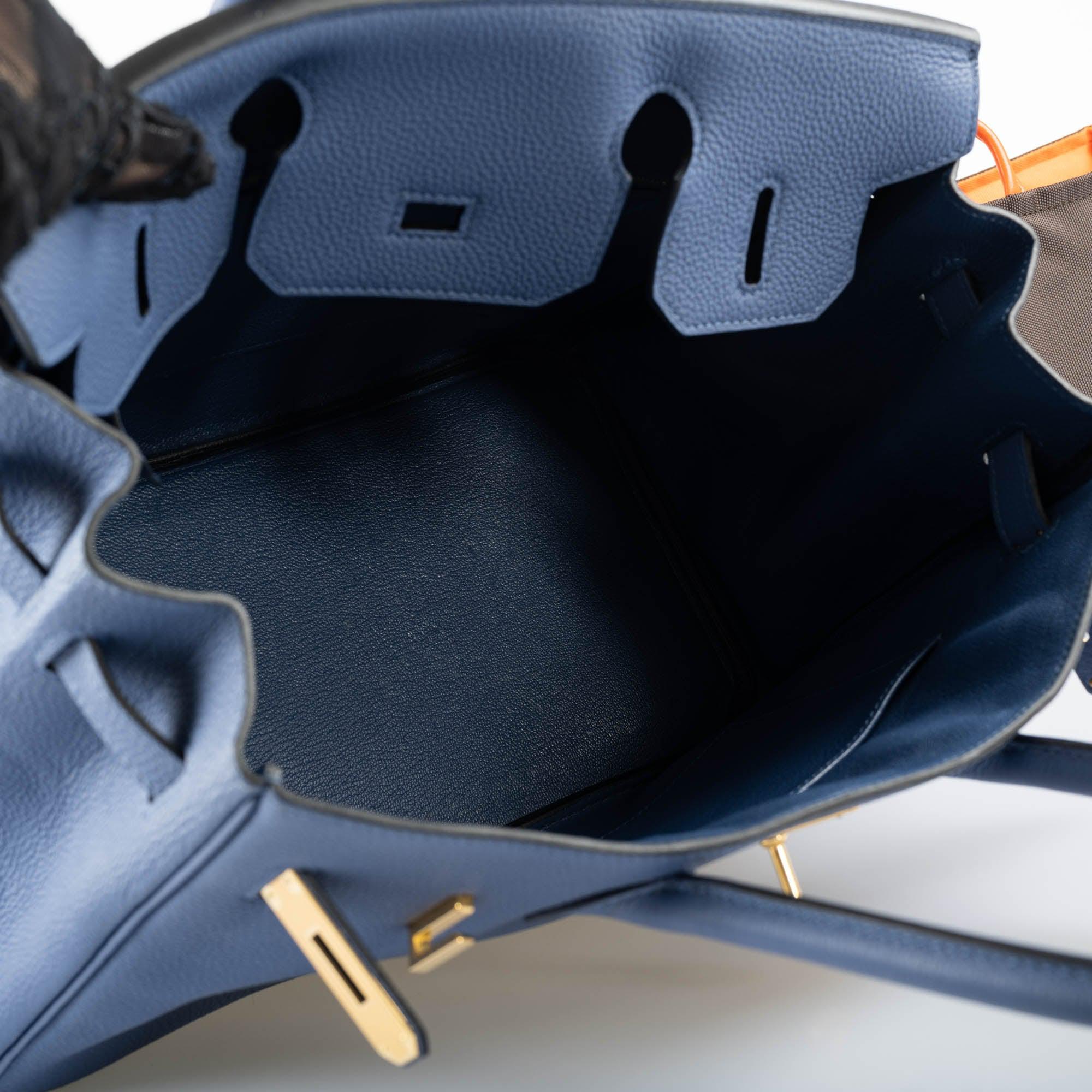 Hermès Birkin 30 Blue Brighton Togo with Gold Hardware - 2018, C