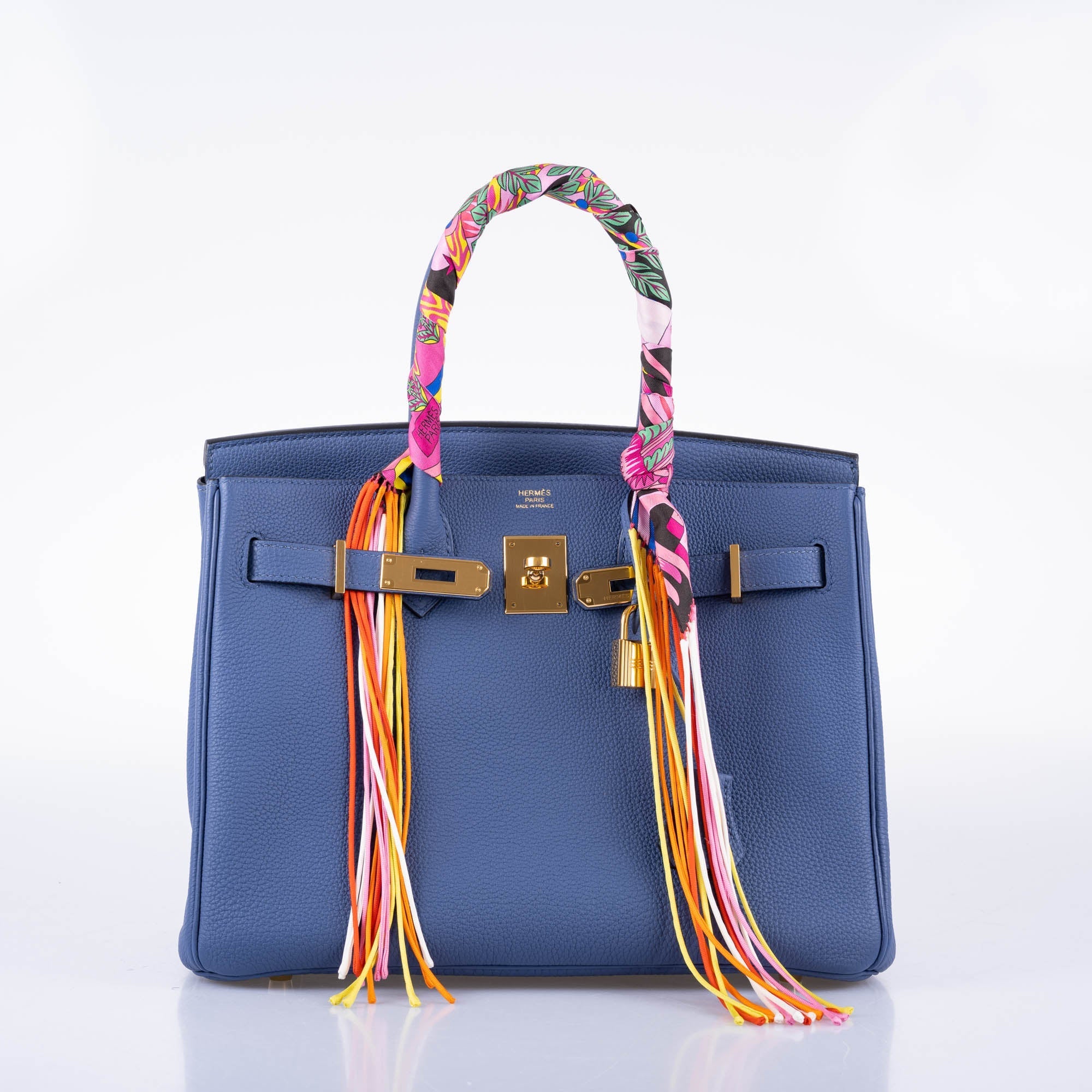 Hermès Birkin 30 Blue Brighton Togo with Gold Hardware - 2018, C