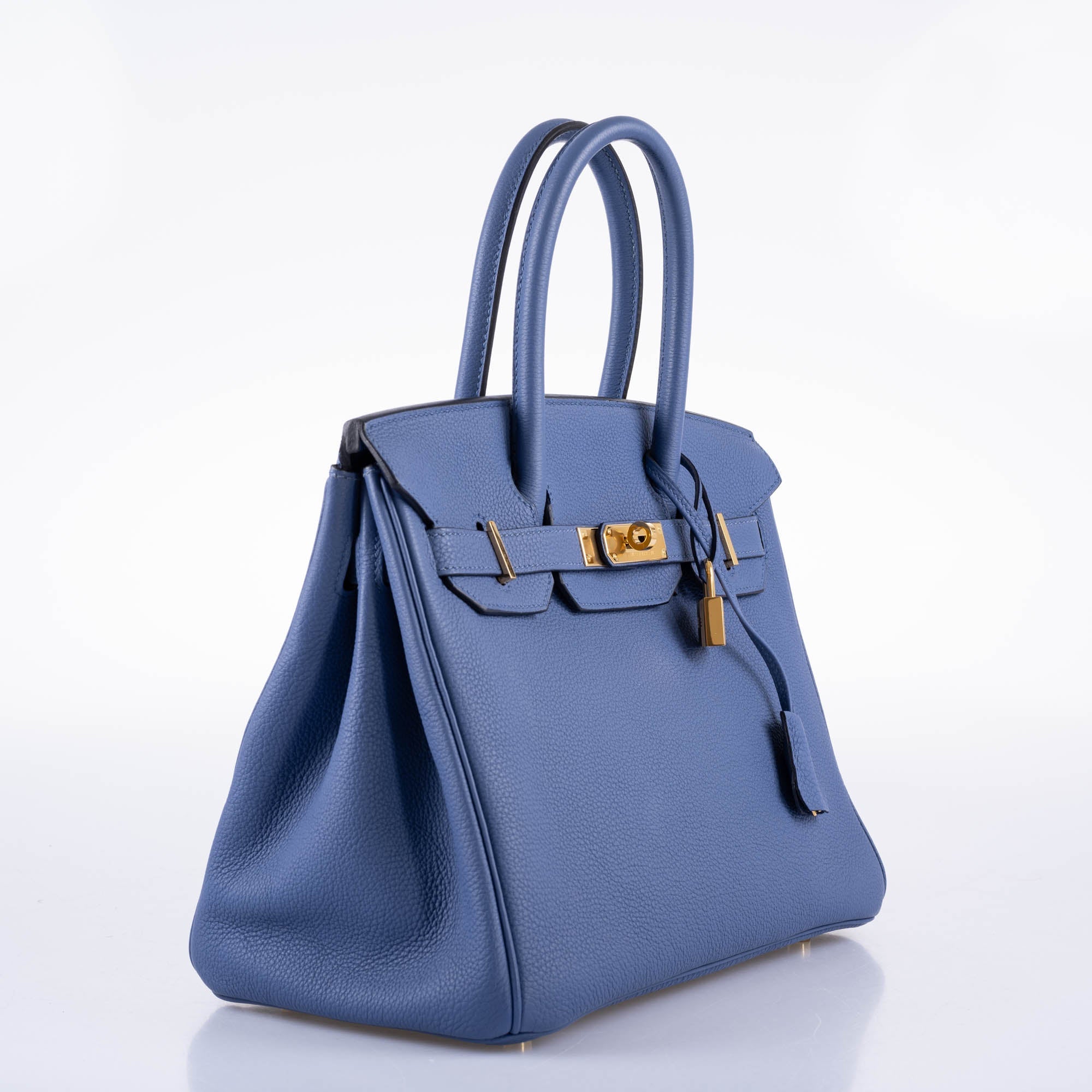 Hermès Birkin 30 Blue Brighton Togo with Gold Hardware - 2018, C