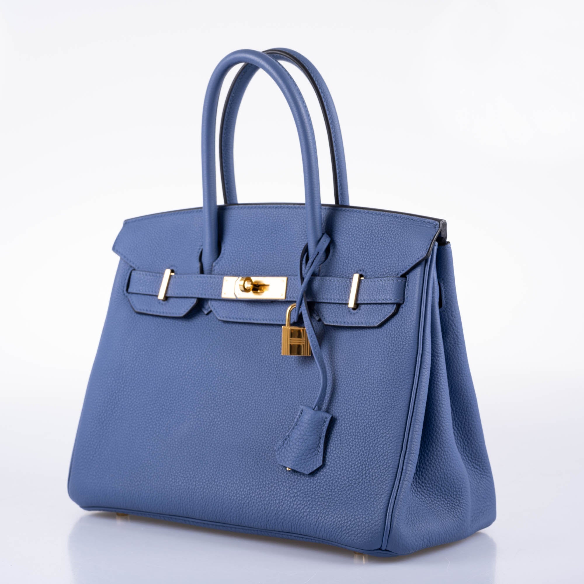 Hermès Birkin 30 Blue Brighton Togo with Gold Hardware - 2018, C