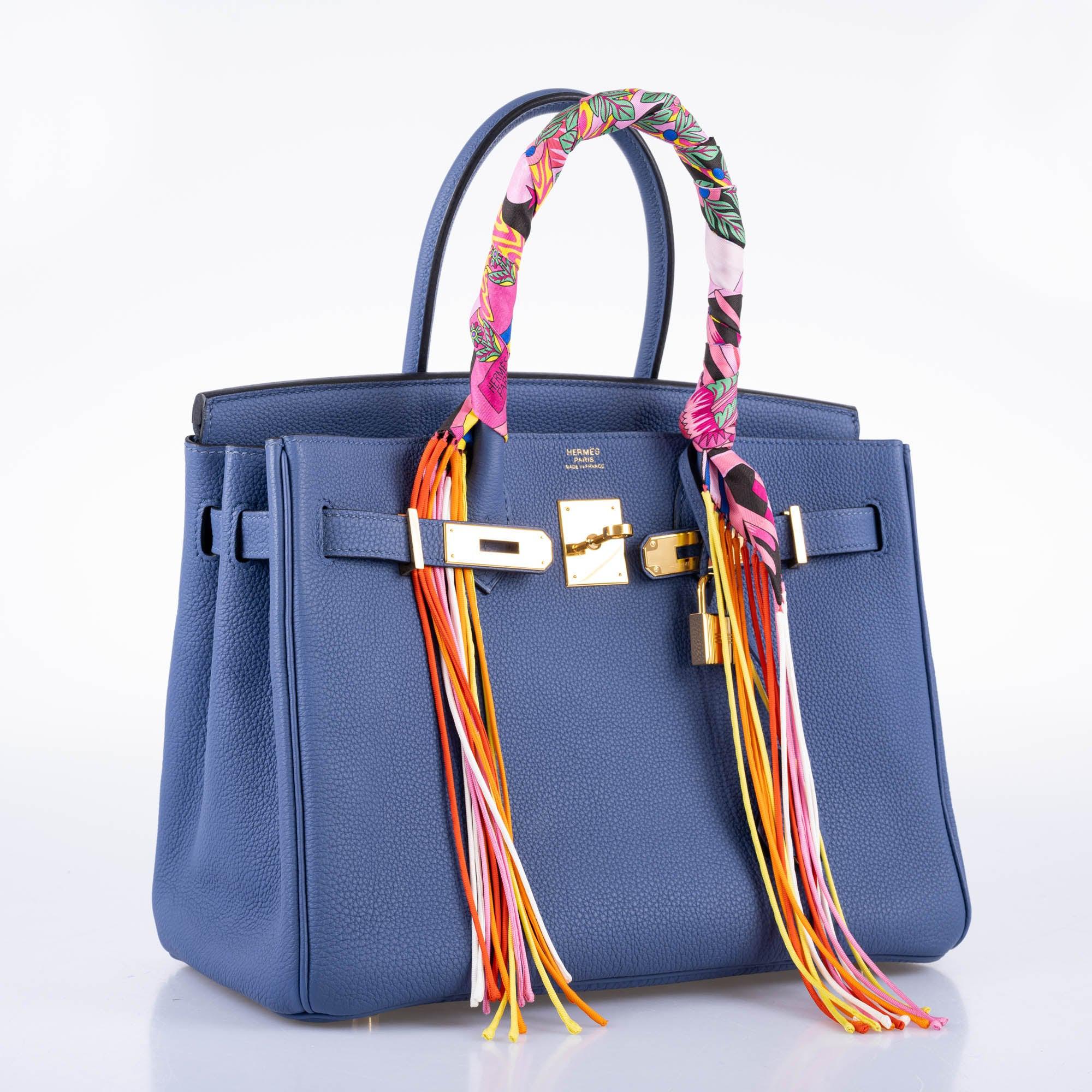 Hermès Birkin 30 Blue Brighton Togo with Gold Hardware - 2018, C