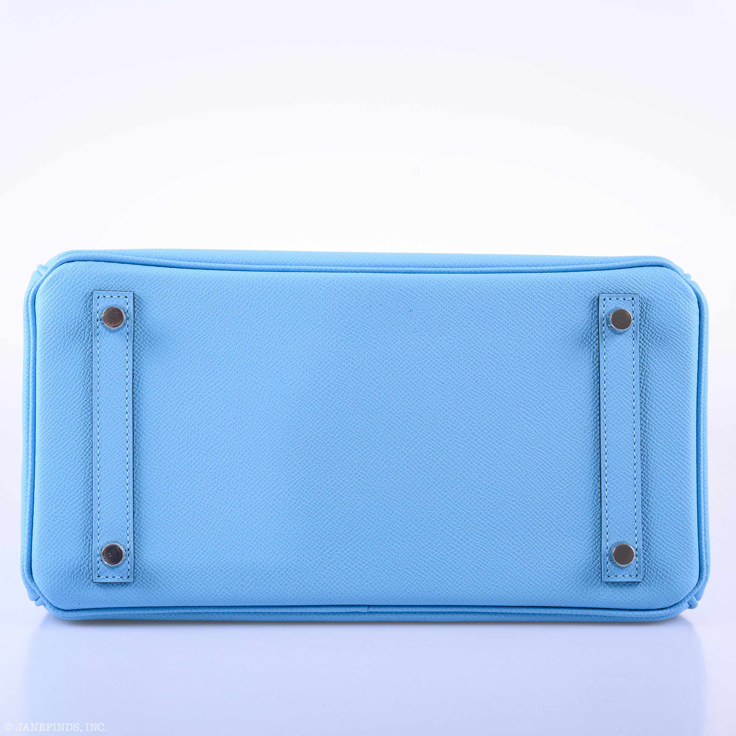 Hermès Birkin 30 Blue Celeste Epsom Palladium Hardware - 2020, Y