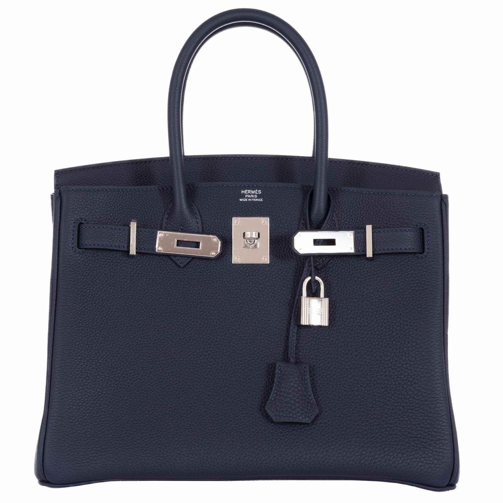 Hermès Birkin 30 handbag in Togo color Cuivre with Palladium silver  hardware at 1stDibs