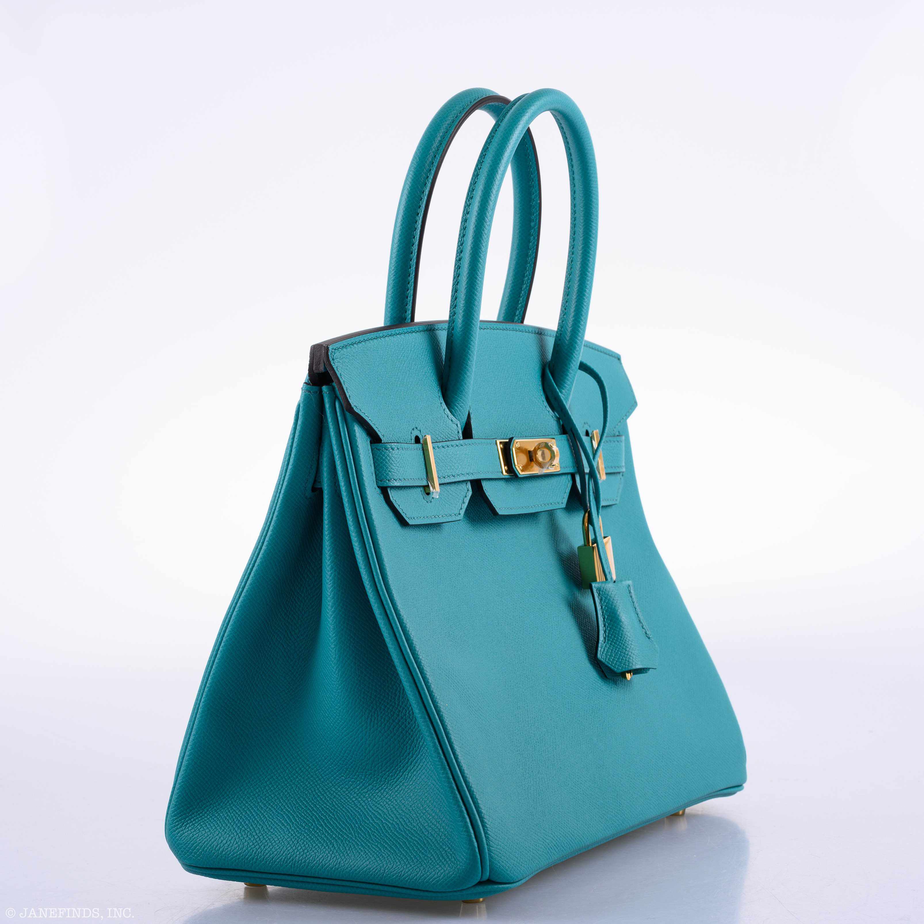 Hermès Birkin 30 Blue Paon Epsom Gold Hardware
