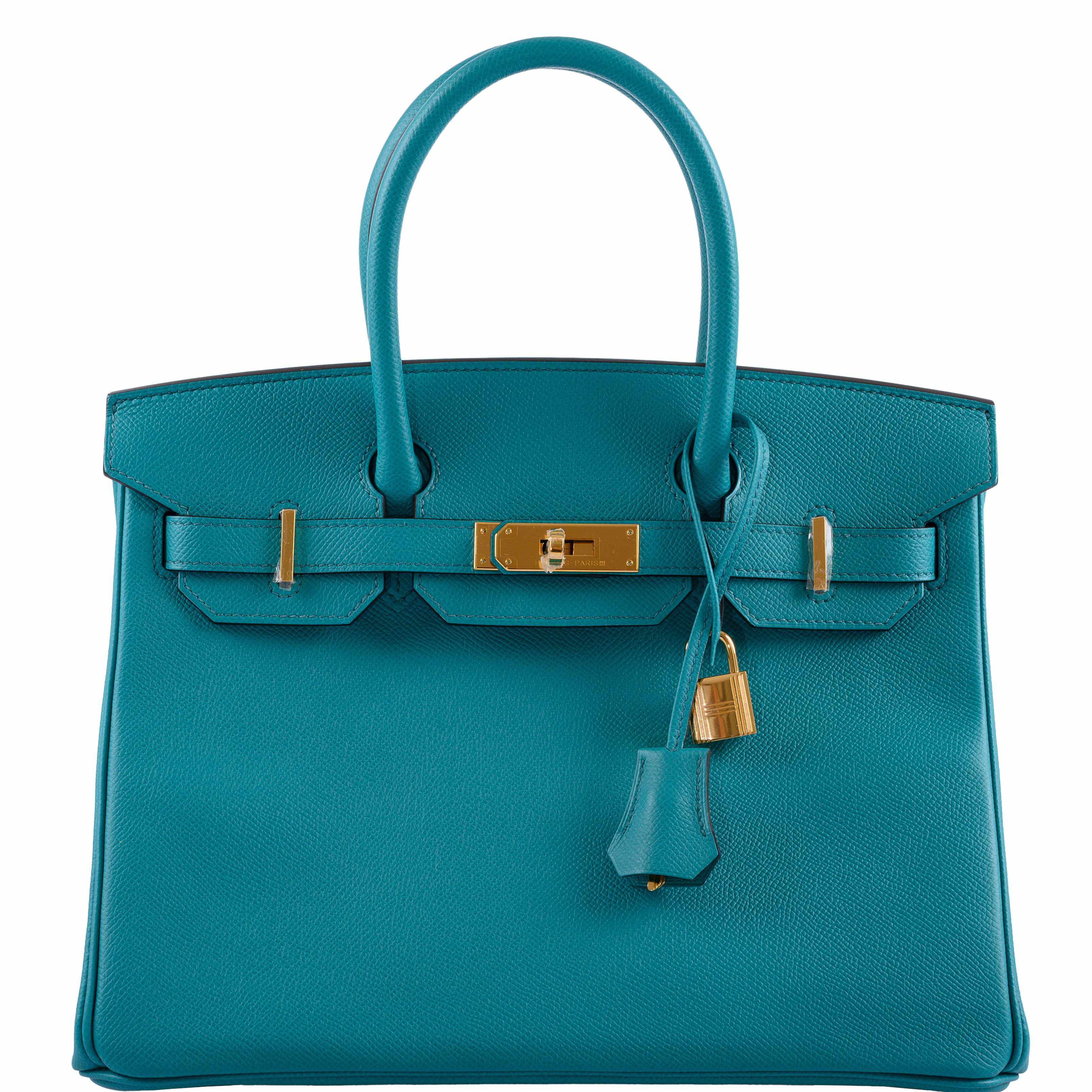 Hermès Birkin 30 Blue Paon Epsom Gold Hardware