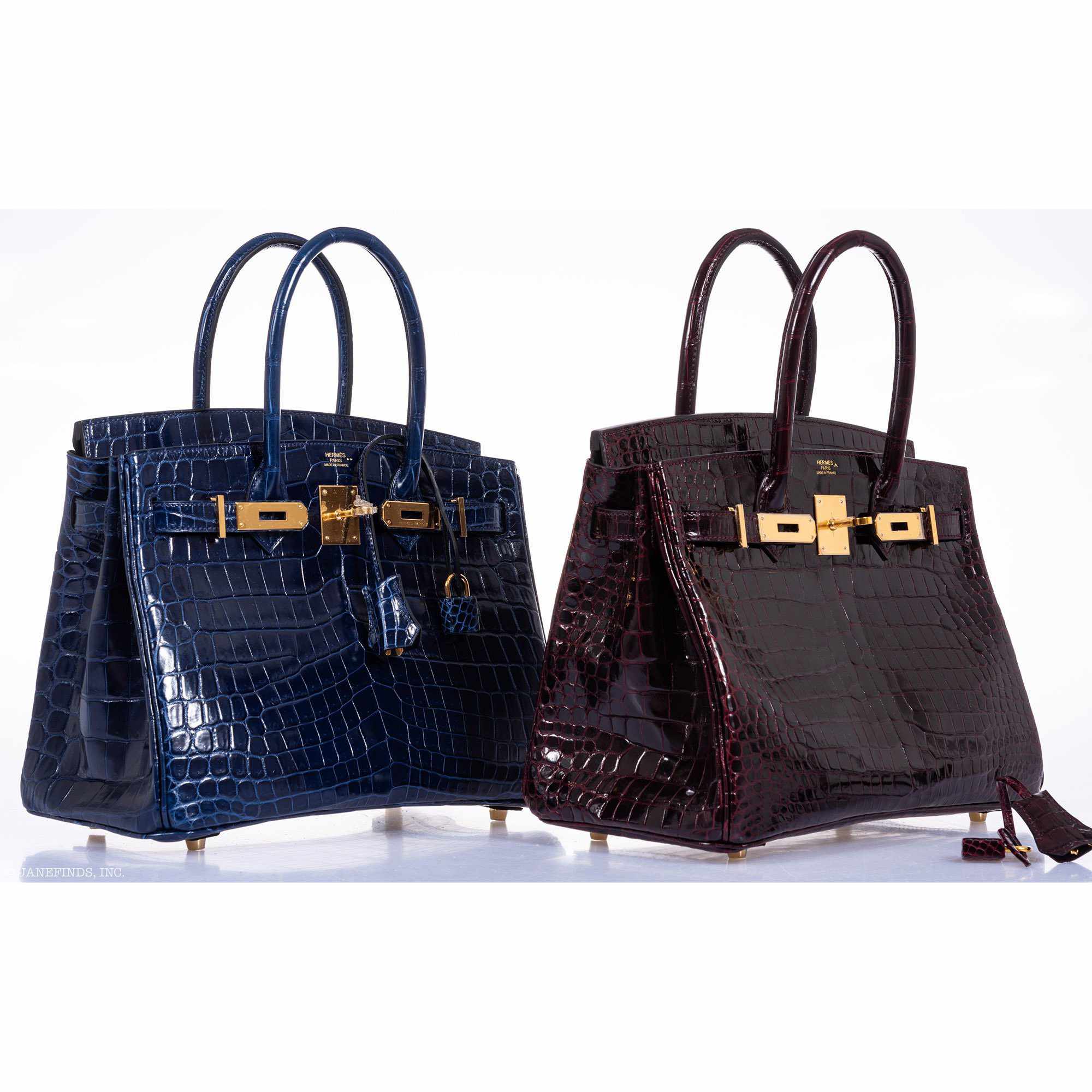 Hermès Birkin 30 Blue Saphir Semi-Matte Niloticus Crocodile Gold Hardware