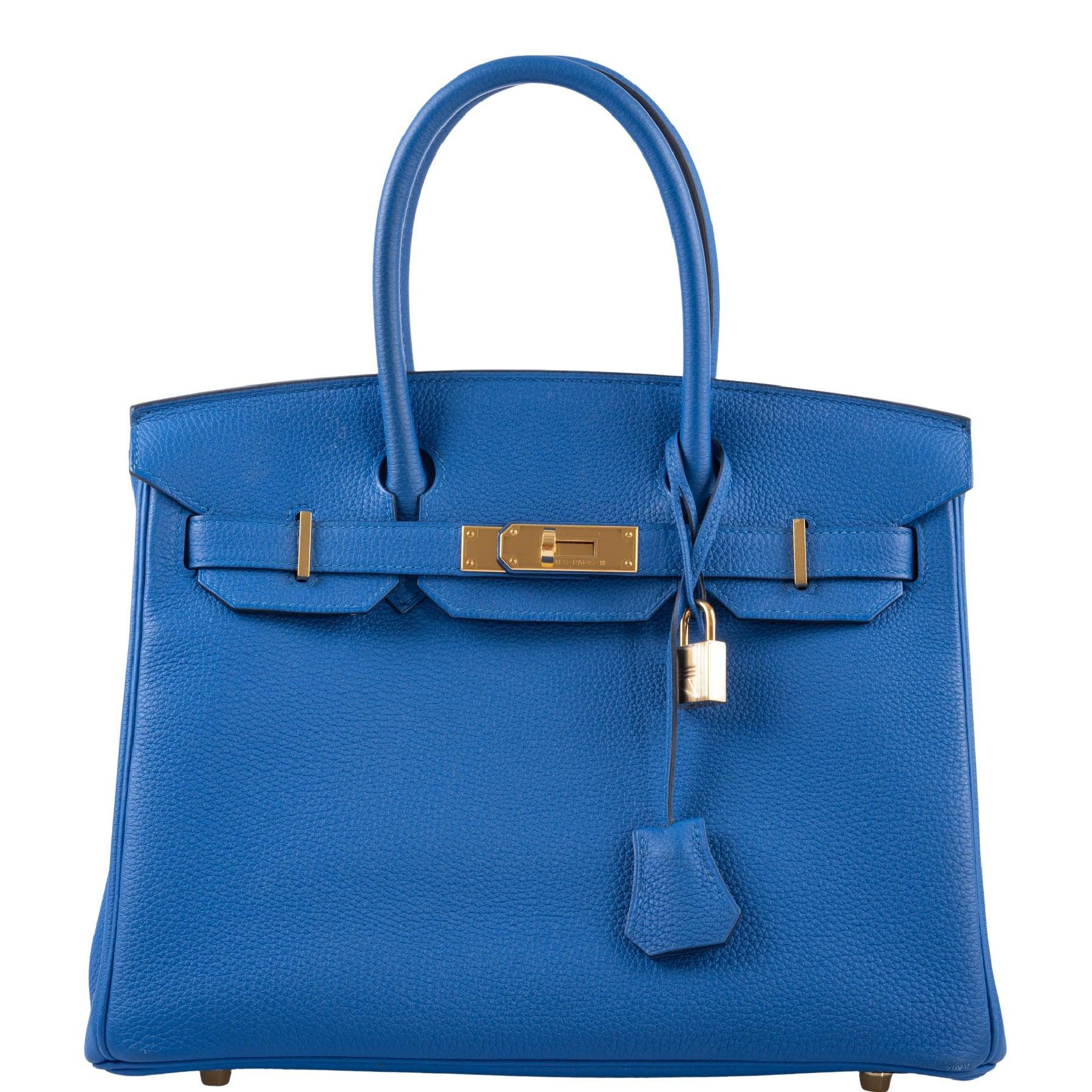 Hermes Blue Indigo Taurillon Cristobal Leather Cityback 30 ?clair Backpack  Bag - Yoogi's Closet