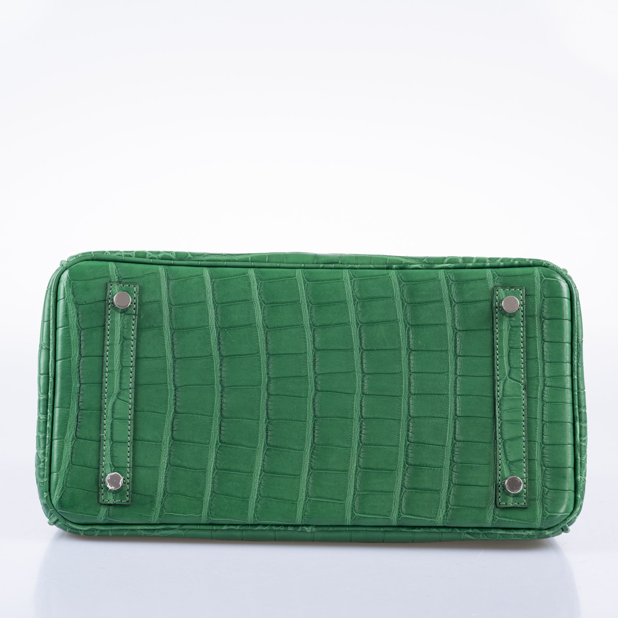 Hermès Birkin 30 Cactus Matte Alligator with Natural-Sable Matte Veau Butler and Palladium Hardware