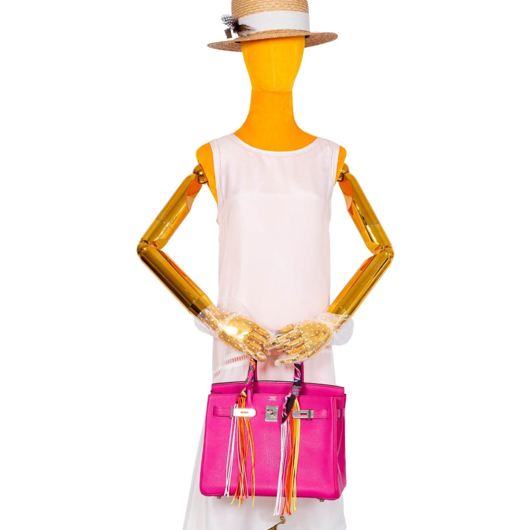 Hermès Birkin 30 Candy Collection Rose Tyrien Chèvre Palladium Hardware