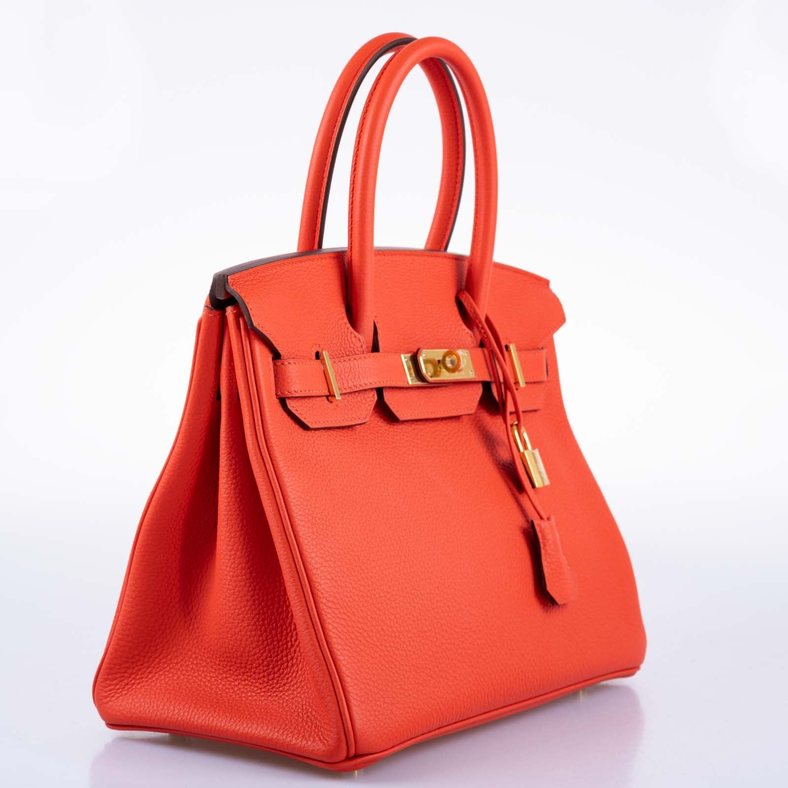 Hermès Birkin 30 Capucine Togo leather Gold Hardware
