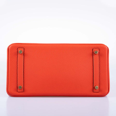 Hermès Birkin 30 Capucine Togo leather Gold Hardware