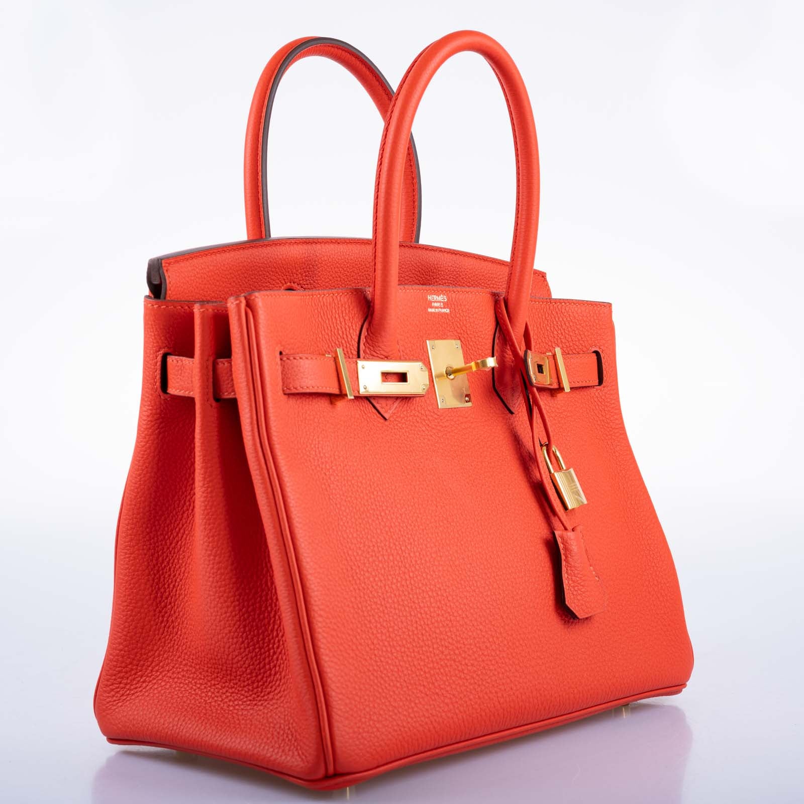 Hermès Birkin 30 Capucine Togo leather Gold Hardware