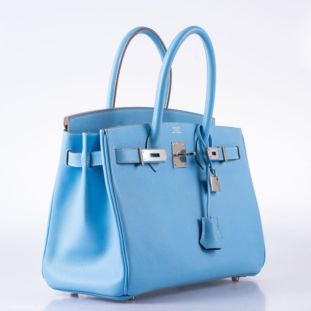 Hermes Kelly Handbag Bleu Du Nord Epsom with Palladium Hardware 28 at  1stDibs