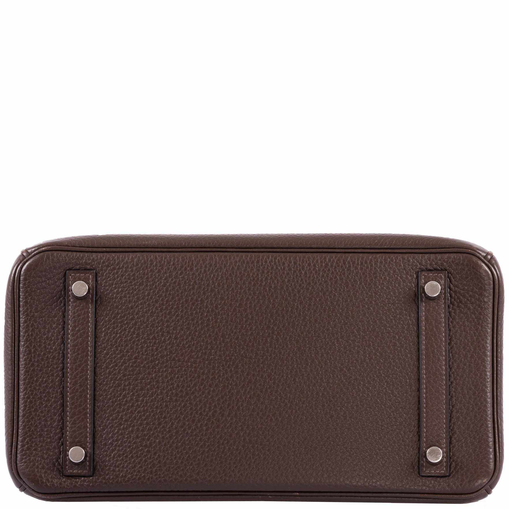 Hermès Birkin 30 Chocolat Clemence Palladium Hardware