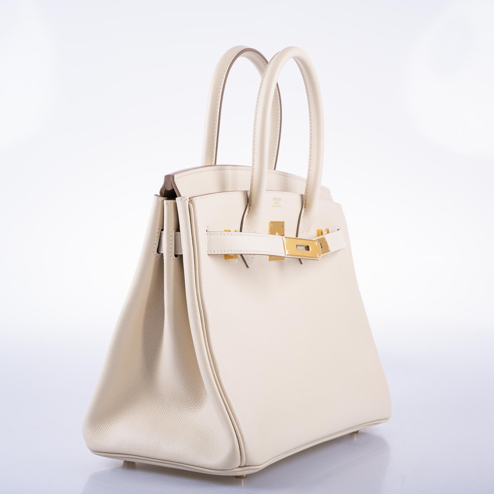 Hermès Birkin 30 Craie Epsom with Gold Hardware
