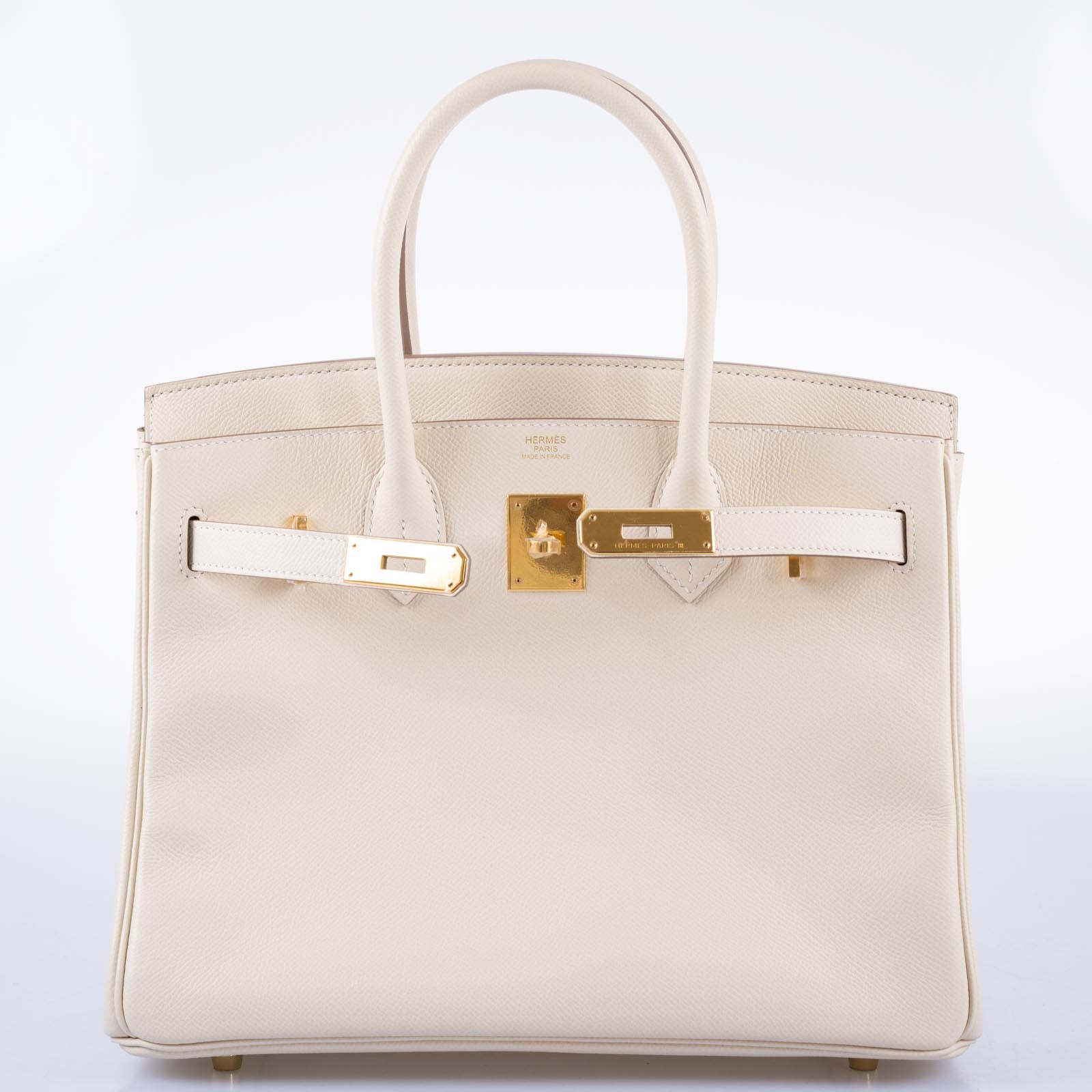 Hermès Birkin 30 Craie Epsom with Gold Hardware