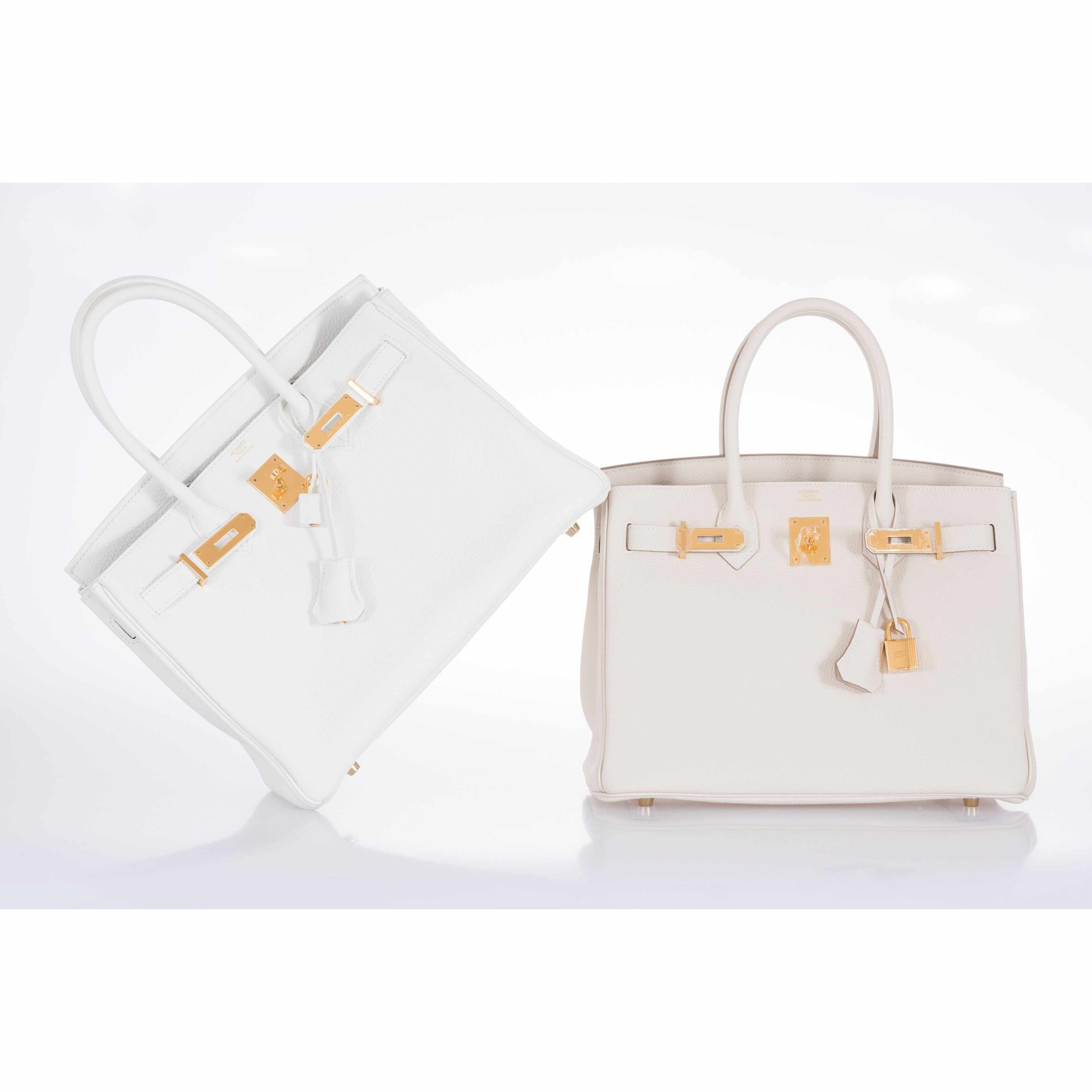 Hermès Birkin 30 Craie Togo Gold Hardware