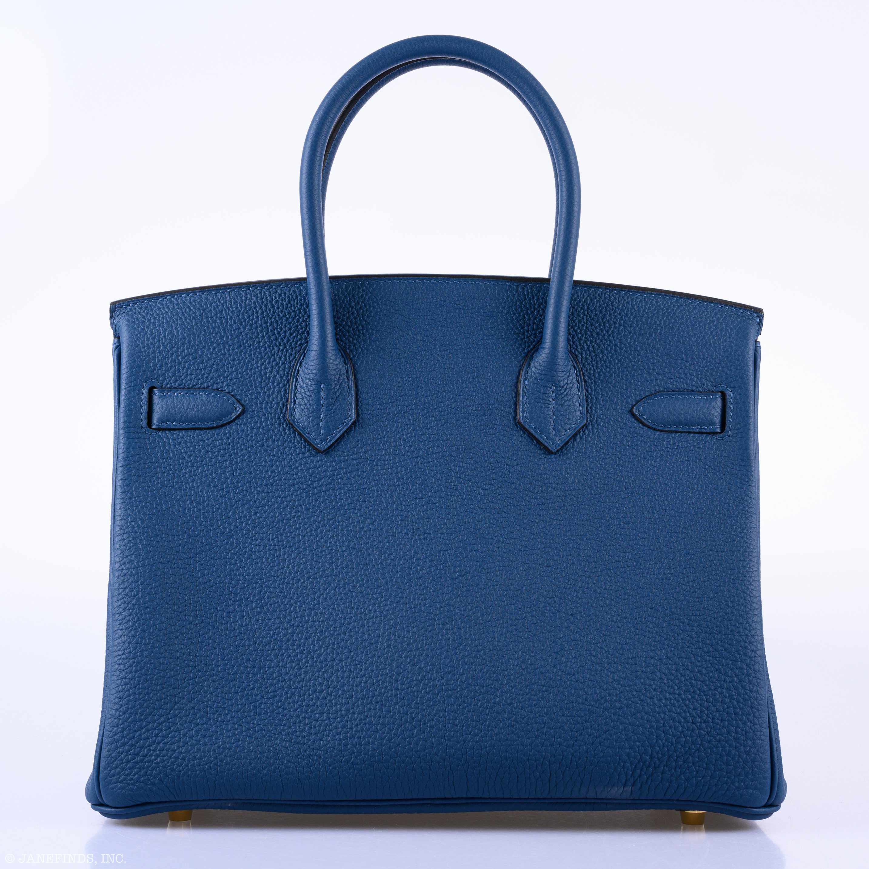 Hermès Birkin 30 Deep Blue Togo Gold Hardware - 2019