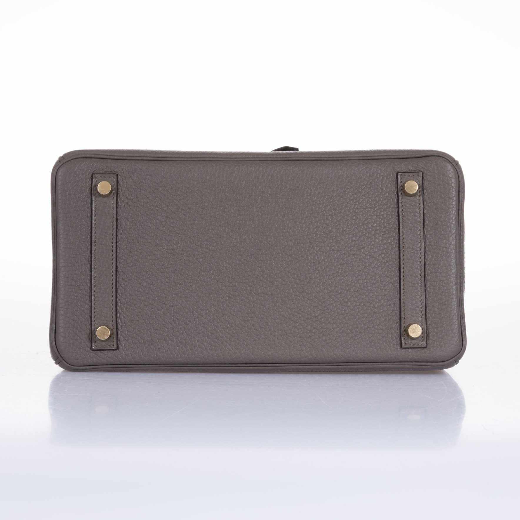 Hermès Birkin 30 Etain Tin Grey Clemence Gold Hardware